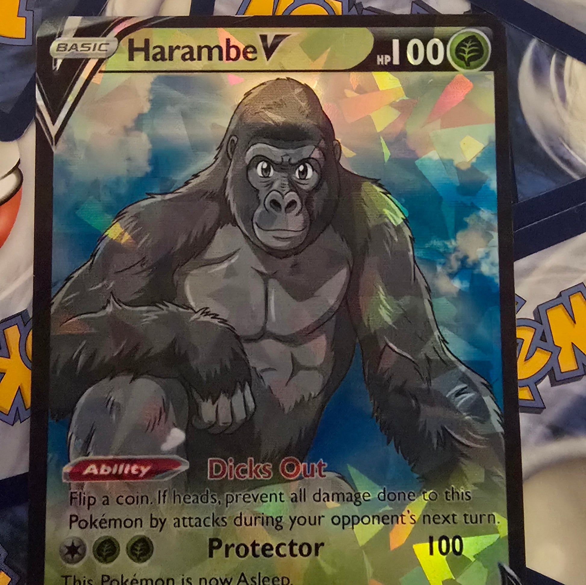 Harambe Pokemon Card