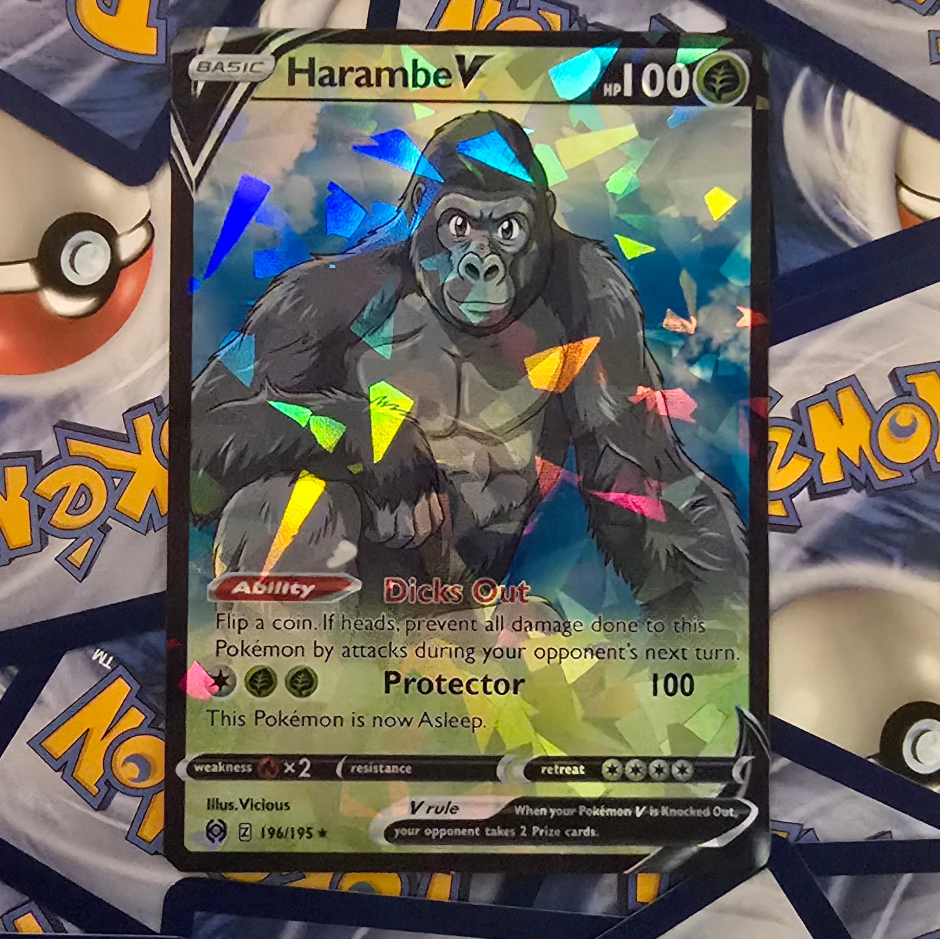 Harambe Pokemon Card