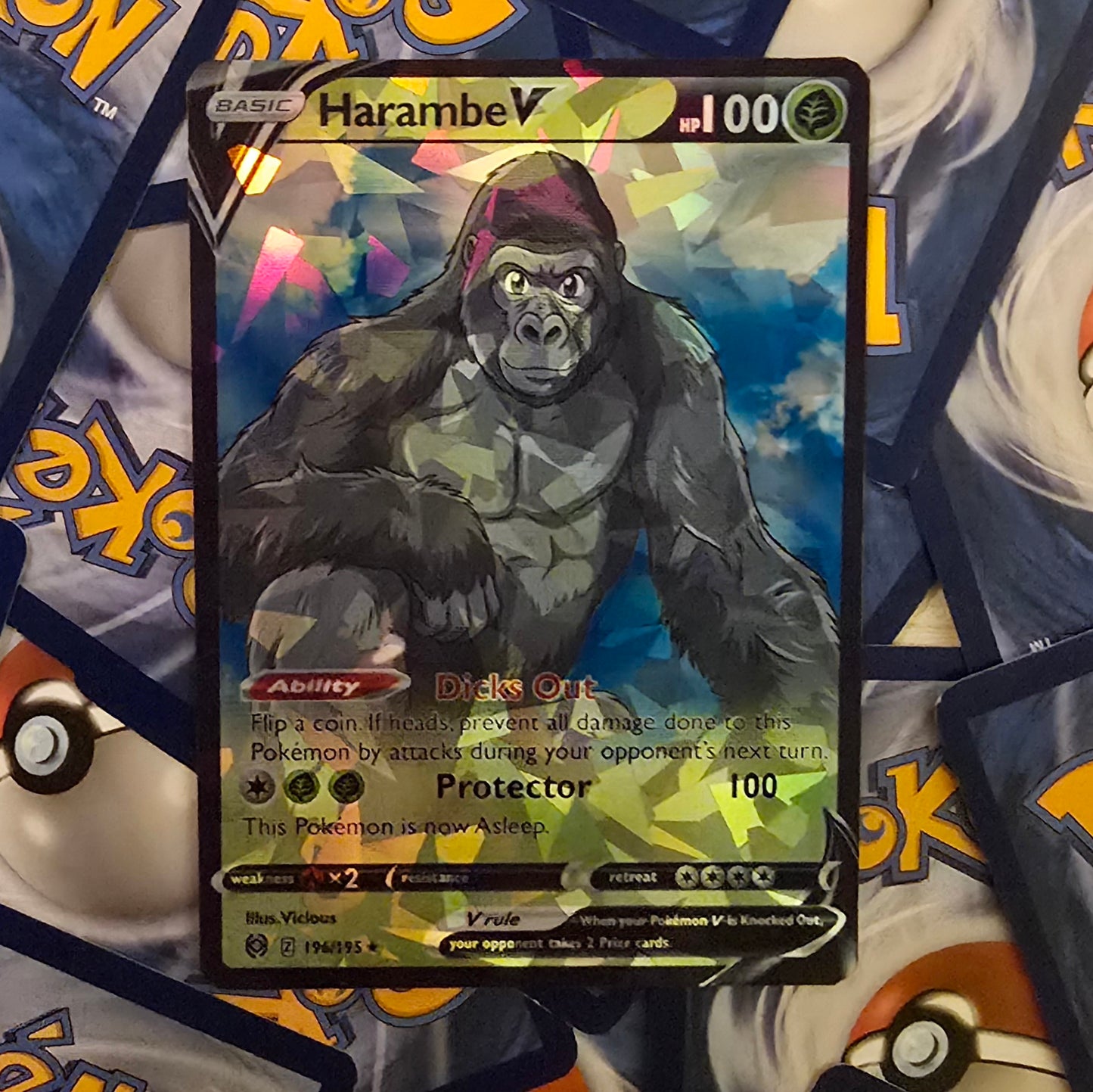 Harambe Pokemon Card