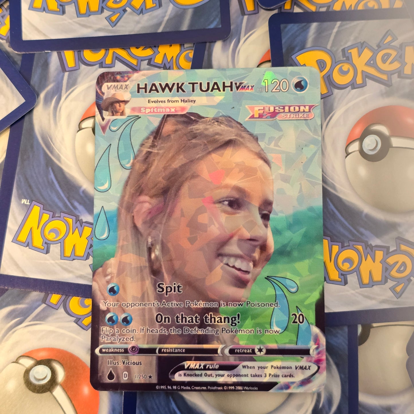 Hawk Tuah Girl Pokemon Card - Spit On That Thang!