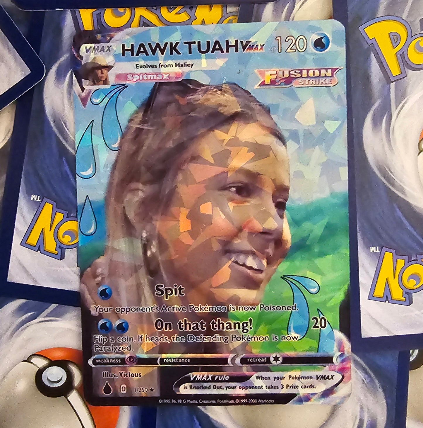 Hawk Tuah Girl Pokemon Card - Spit On That Thang!