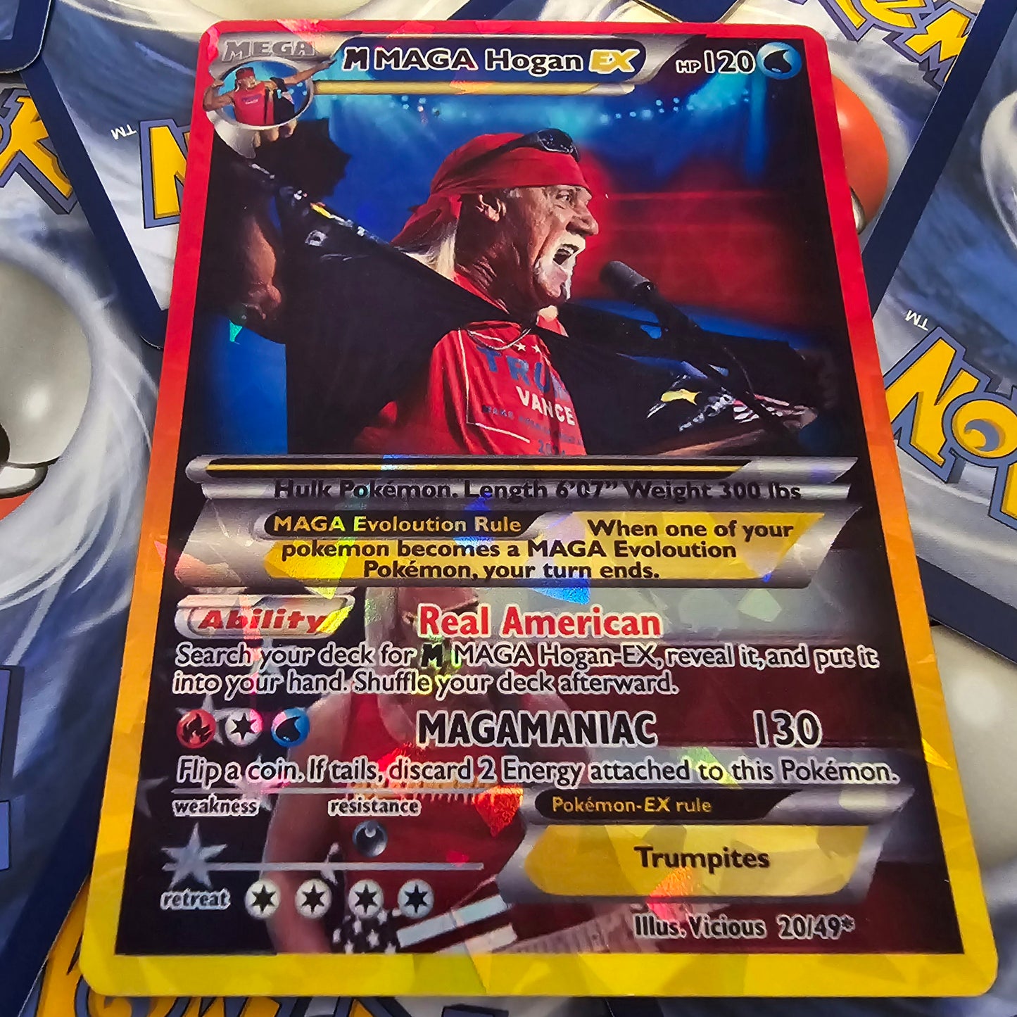 Hulk Hogan Pokemon Card