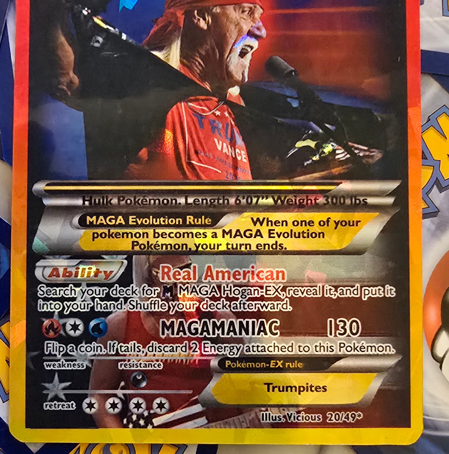 Hulk Hogan Pokemon Card