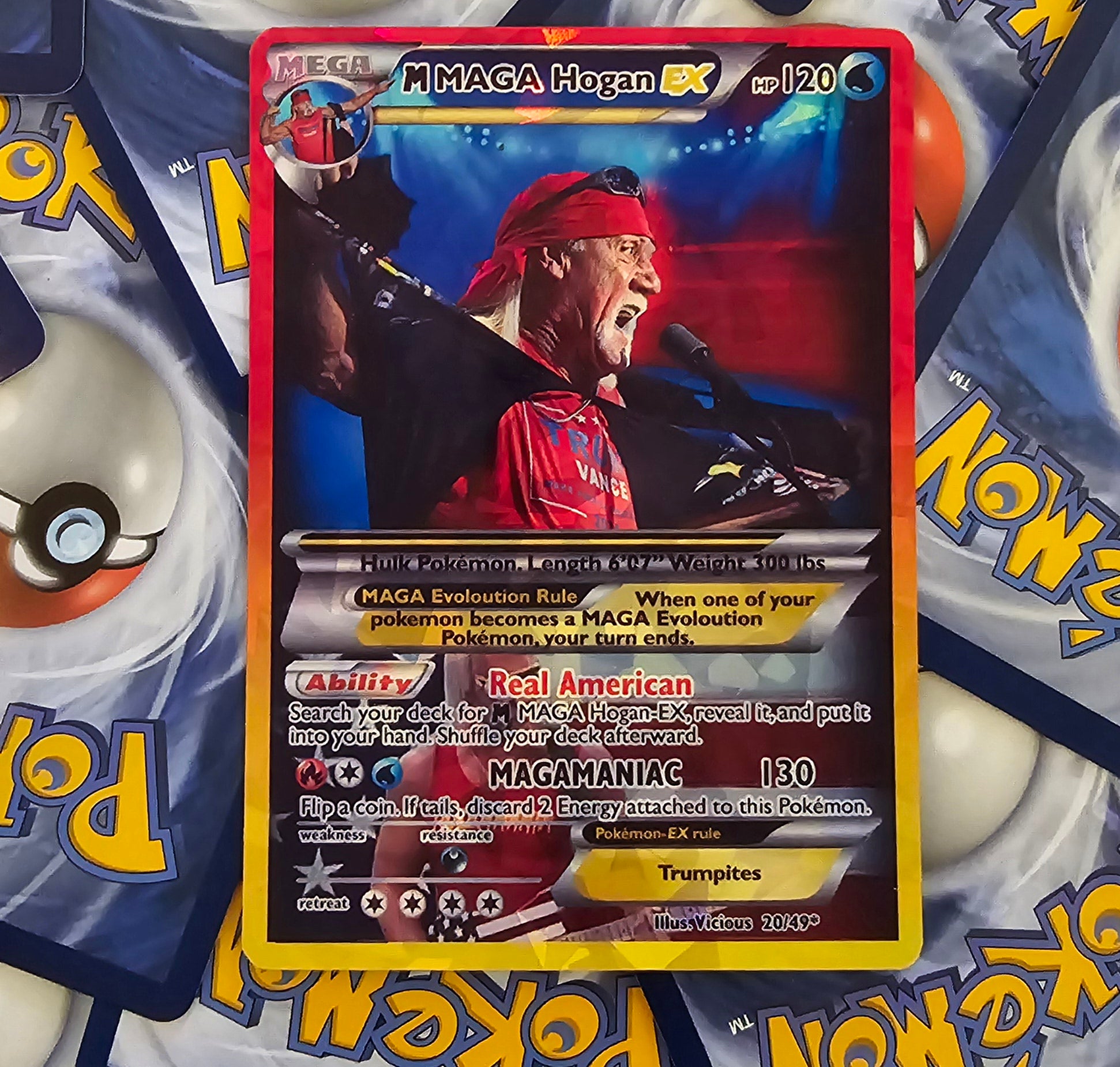 Hulk Hogan Pokemon Card