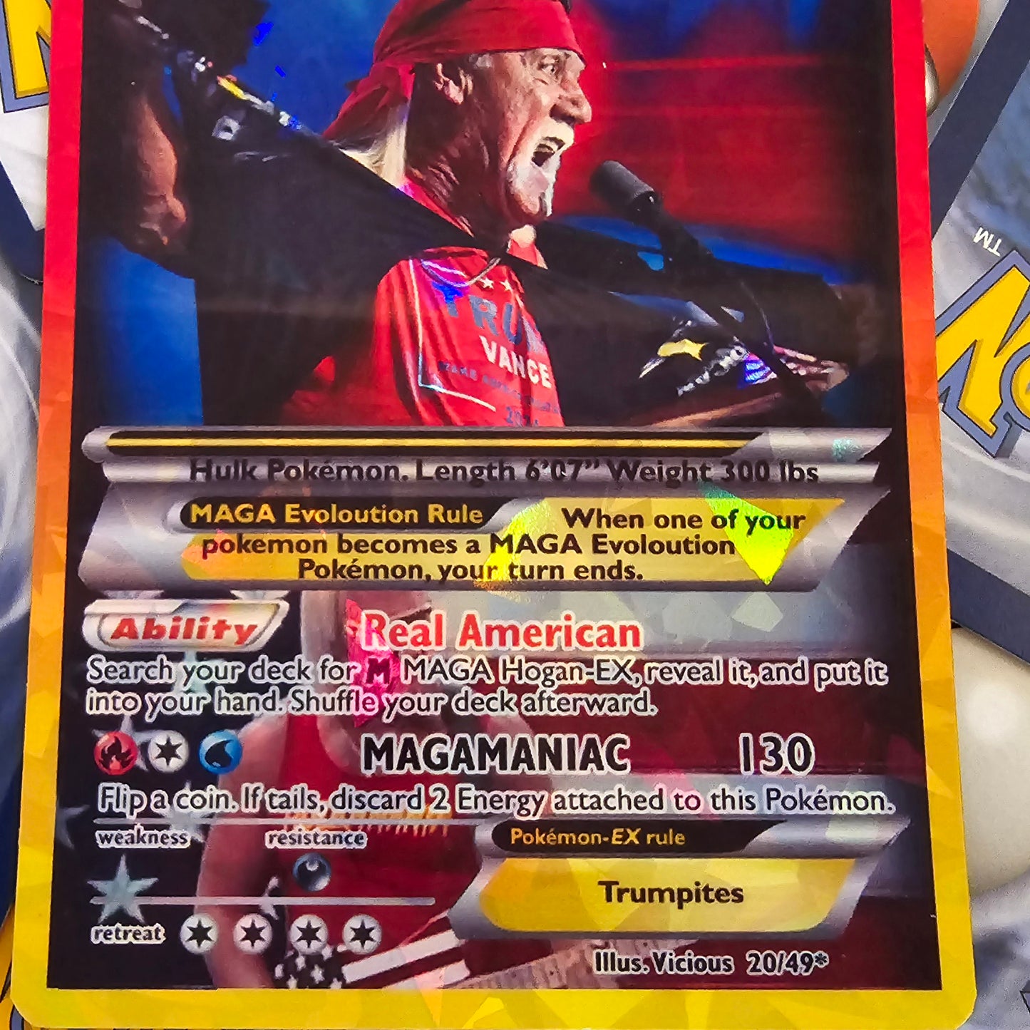 Hulk Hogan Pokemon Card