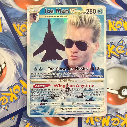 Ice Man Pokemon Card - Top Gun