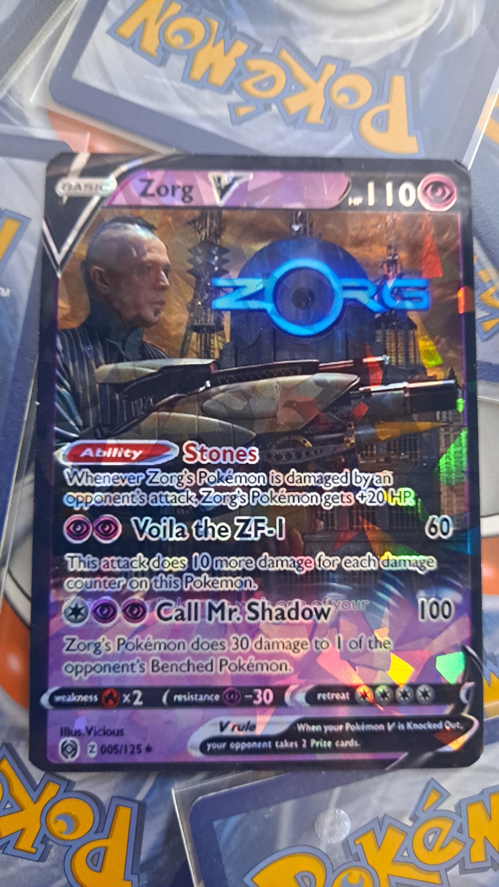 Zorg Fifth Element Pokemon Card