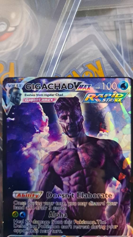 Gigachad Pokemon Card