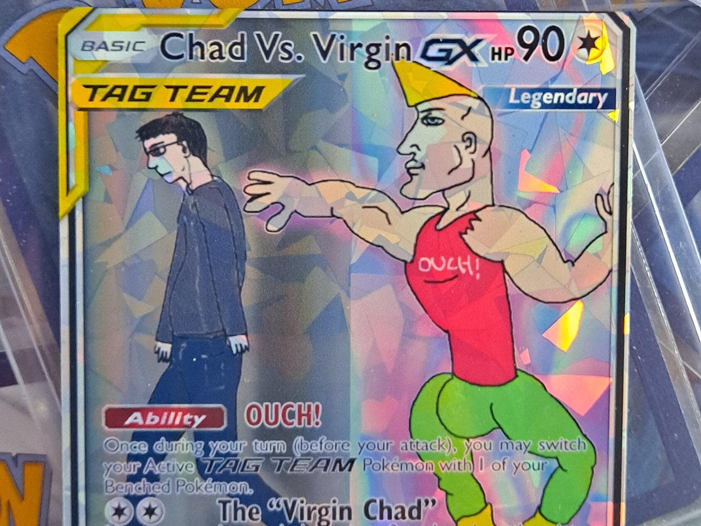 Chad VS Virgin Pokemon Card