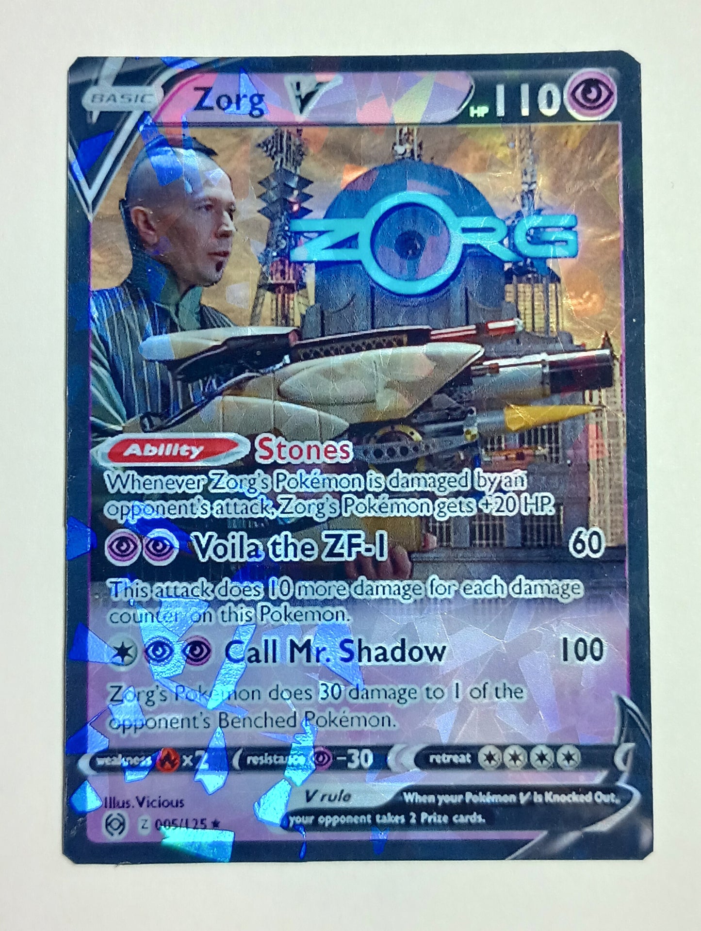 Zorg Fifth Element Pokemon Card