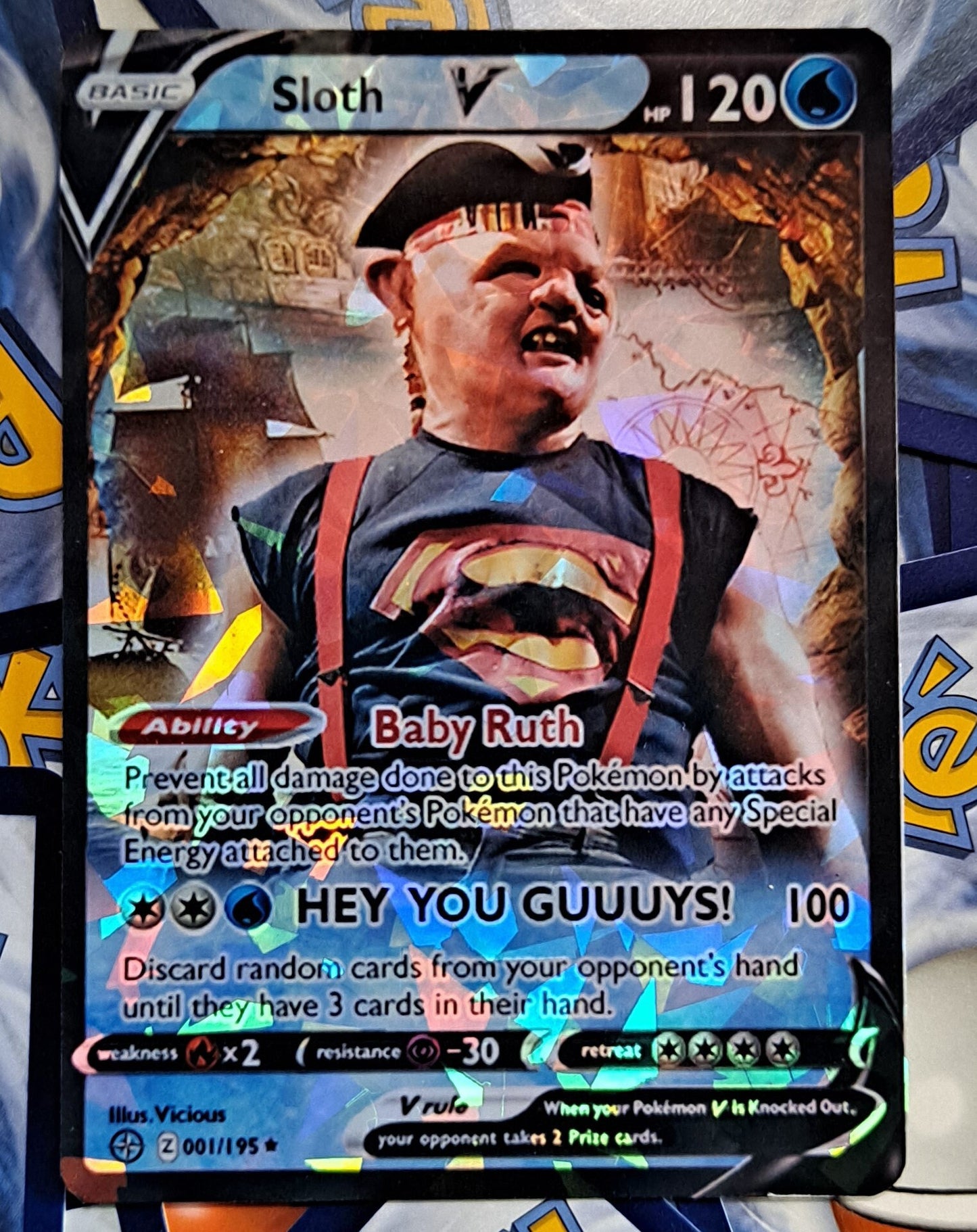 Sloth Pokemon Card - The Goonies