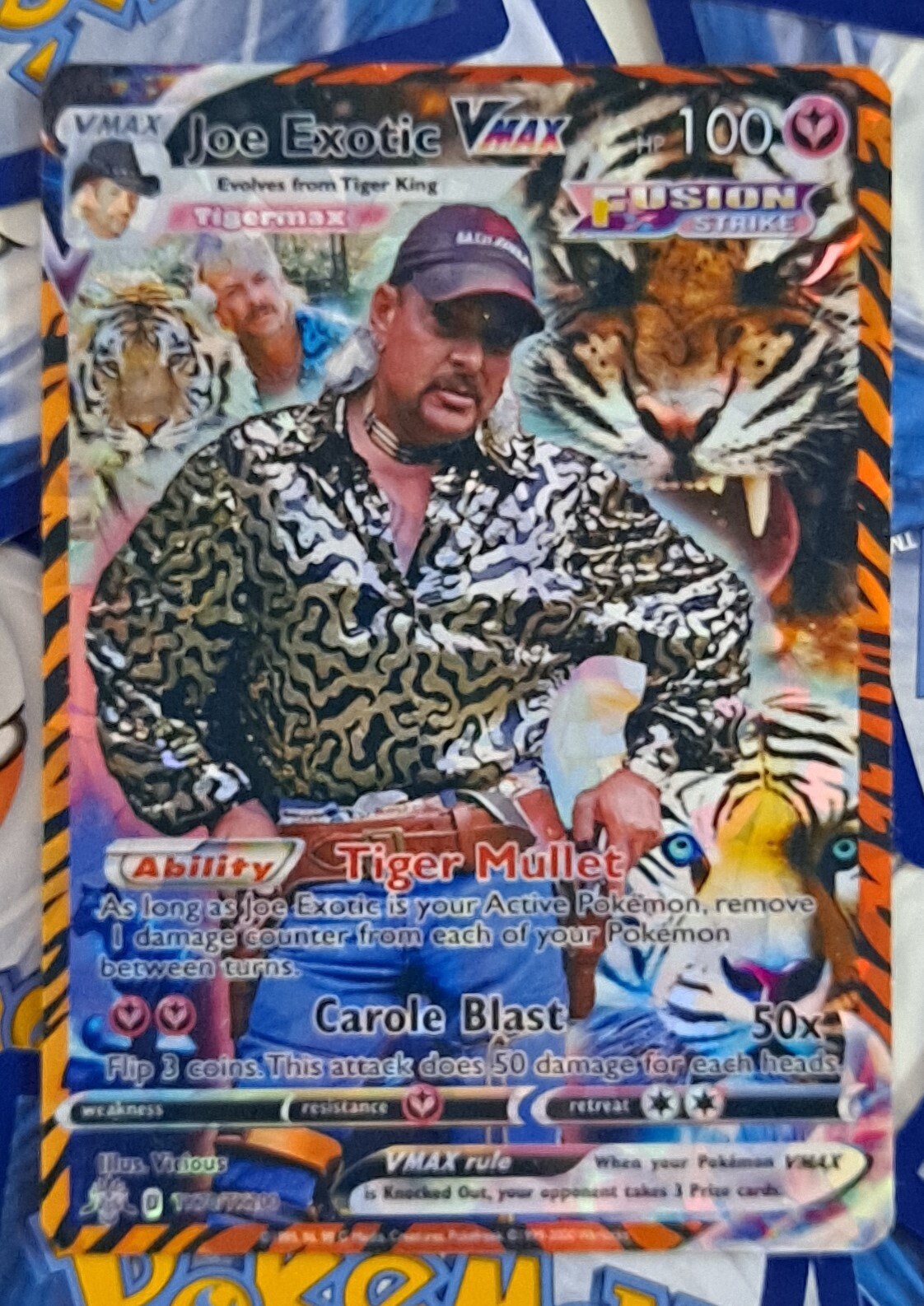 Tiger King Pokemon Card - Joe Exotic