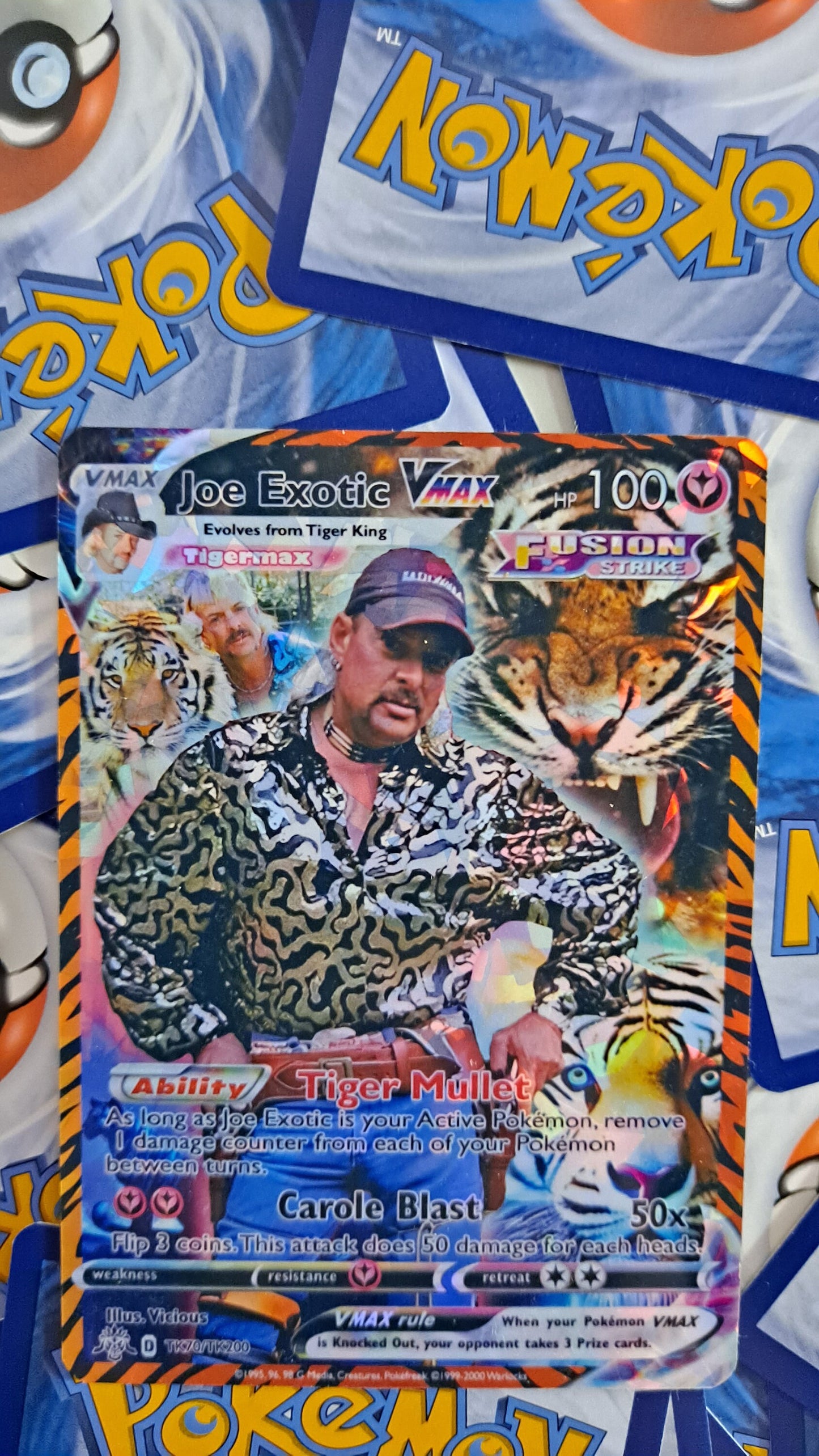 Tiger King Pokemon Card - Joe Exotic