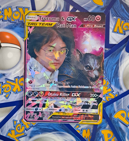 Tsutomu and Rat Man Pokemon Card