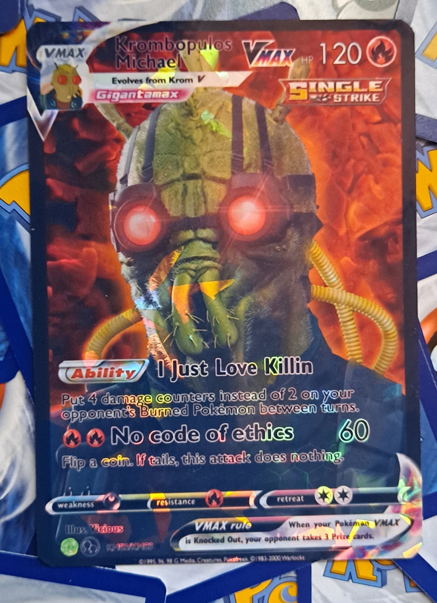 Krombopulos Michael Pokemon Card - Rick And Morty