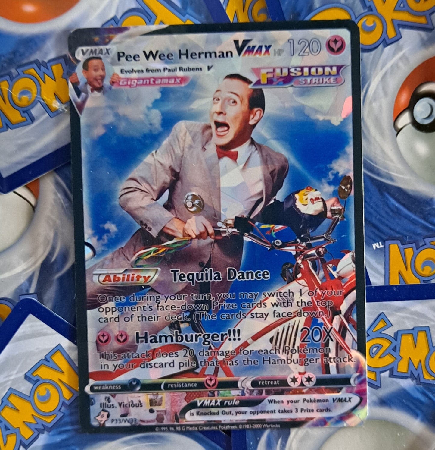 Pee Wee Herman Pokemon Card ViciousProxies Pee Wee Herman Pokemon Card ViciousProxies