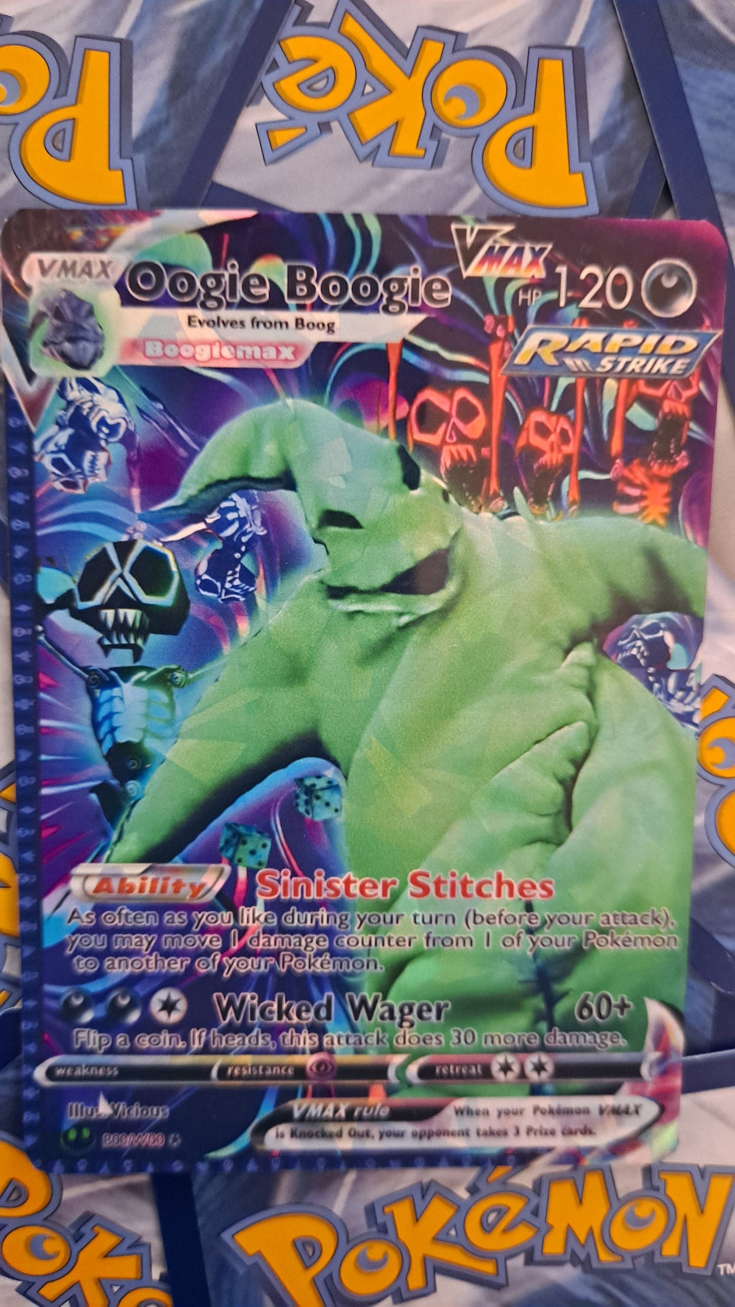 Nightmare Before Christmas - Oogie Boogie Man Pokemon Card