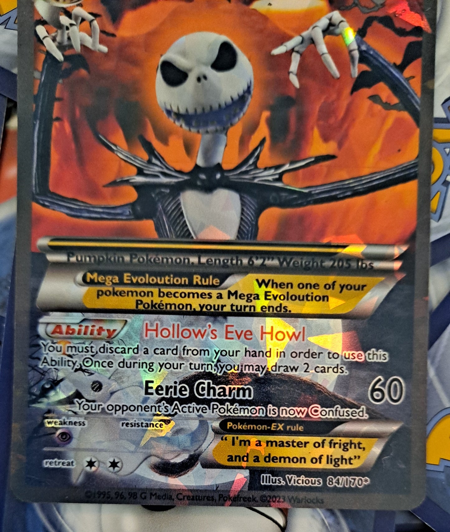 Nightmare Before Christmas - Jack Skellington Pokemon Card