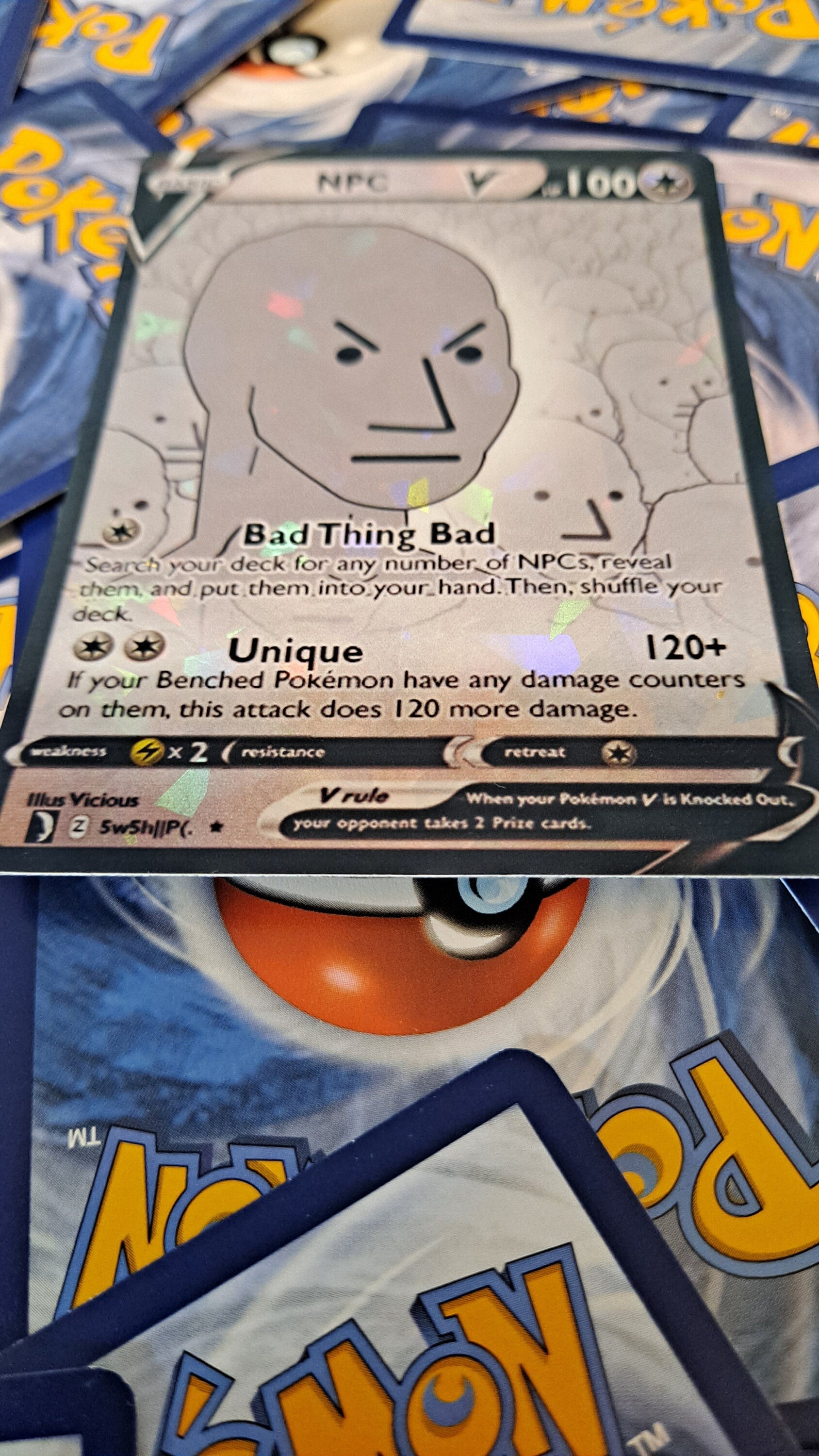 Npc Meme Pokemon Card