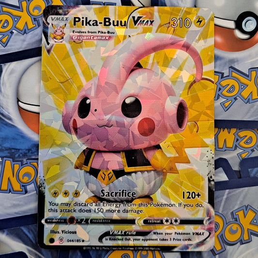 Pikachu and Majin Buu Fusion Pokemon Card - Pika-Buu