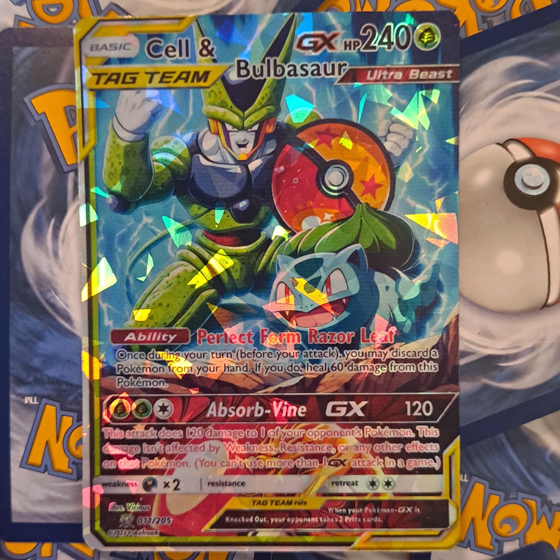 Bulbasaur And Cell Tag Team Pokemon Card ViciousProxies Bulbasaur And Cell Tag Team Pokemon Card ViciousProxies