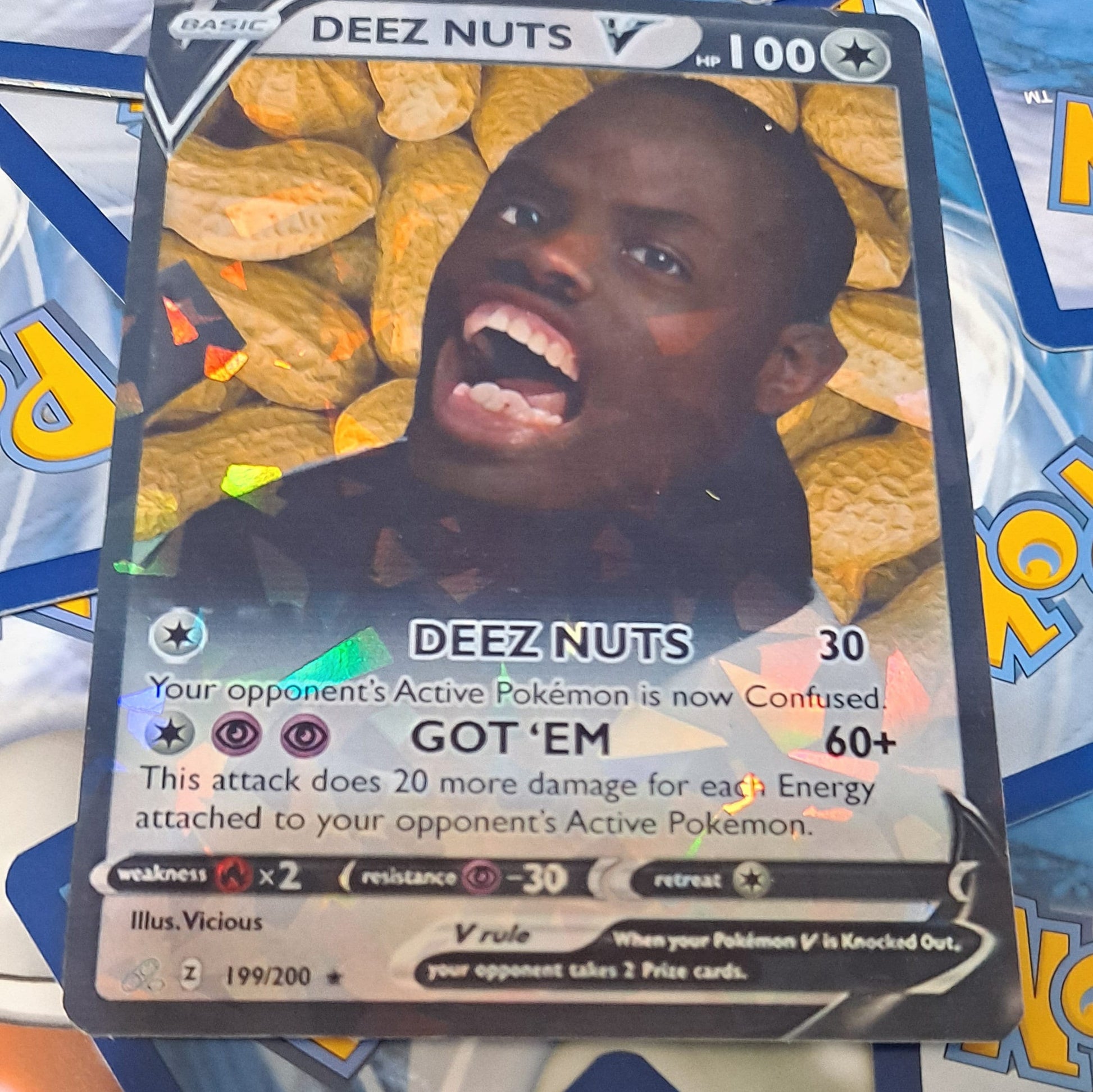 Deez Nuts Meme Pokemon Card