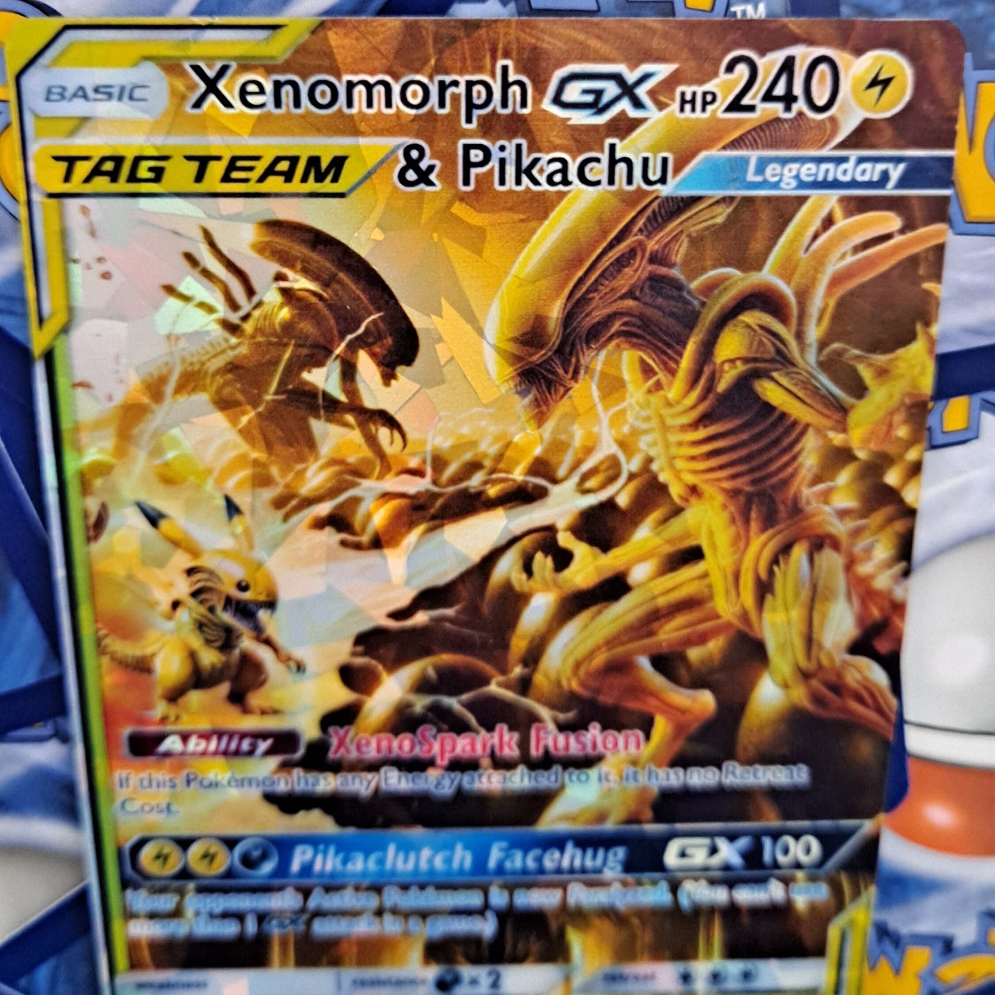 Xenomorph And Pikachu Tag Team Pokemon Card