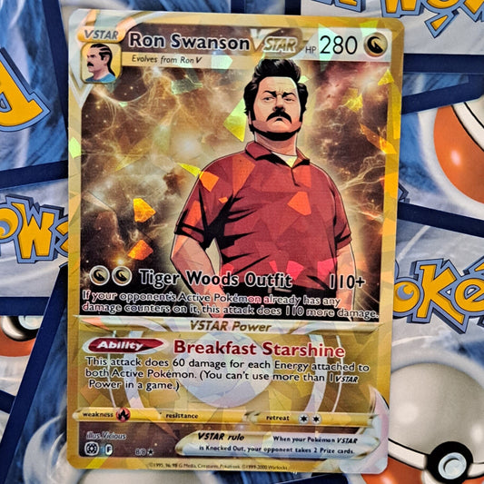 Ron Swanson Pokemon Card - Parks And Recs