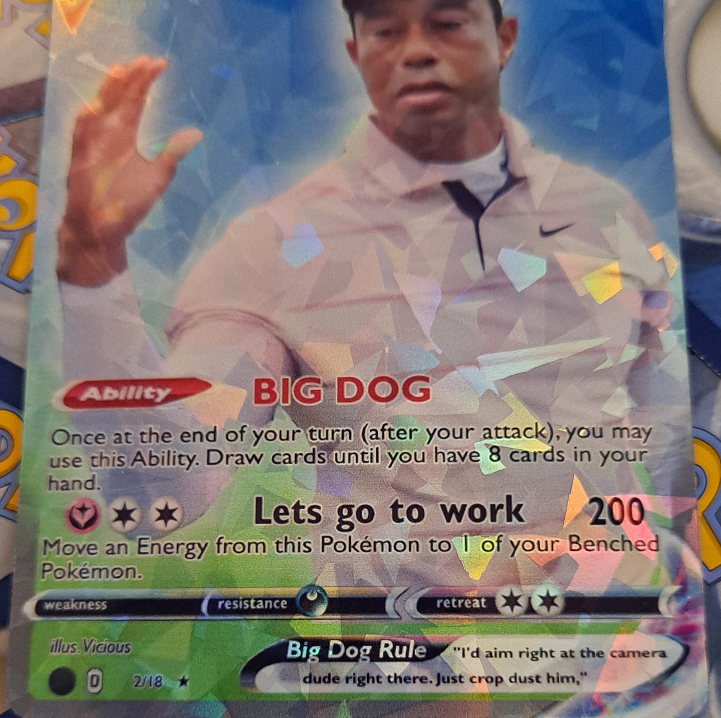 Tiger Woods Pokemon Card