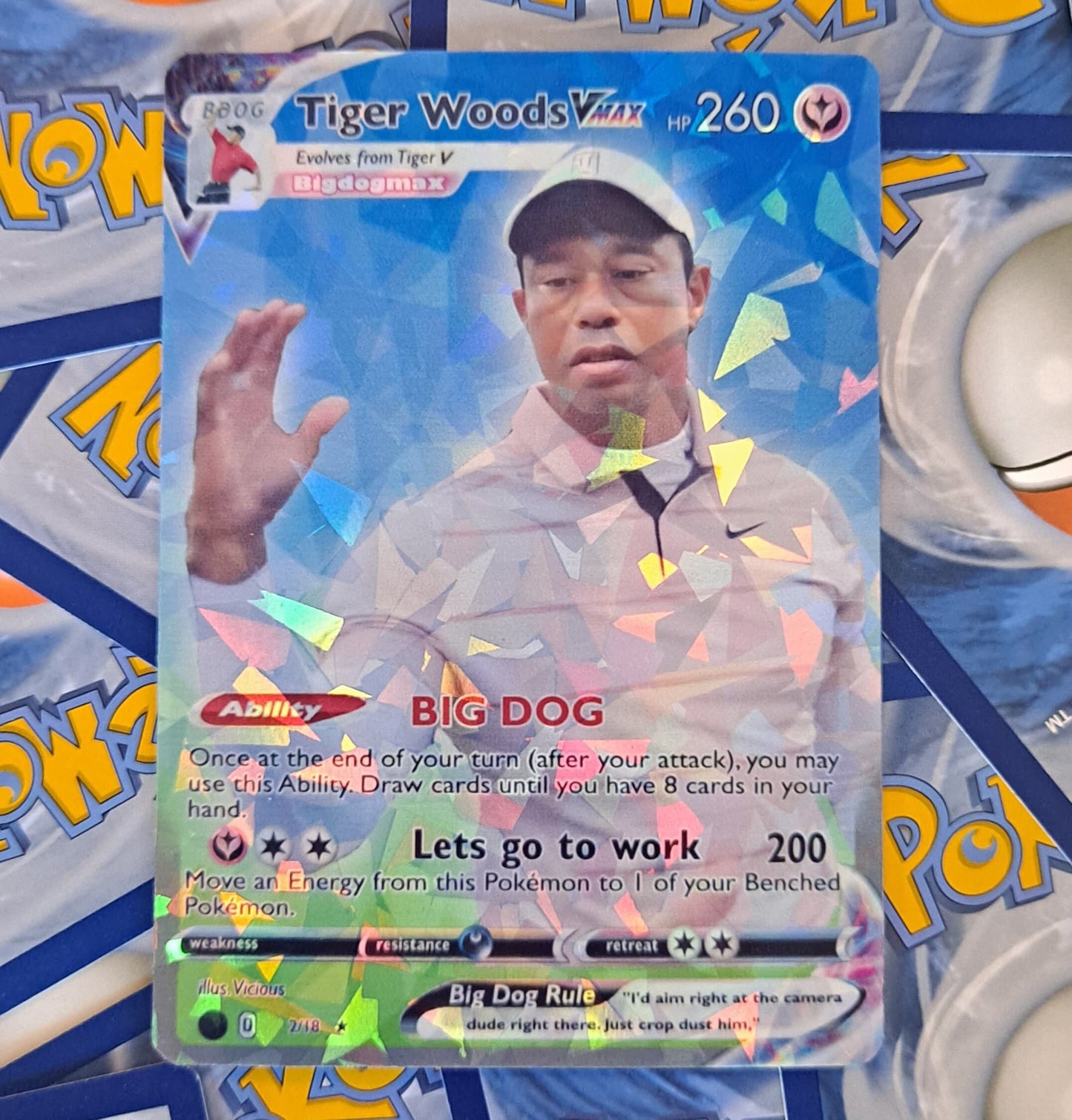 Tiger Woods Pokemon Card