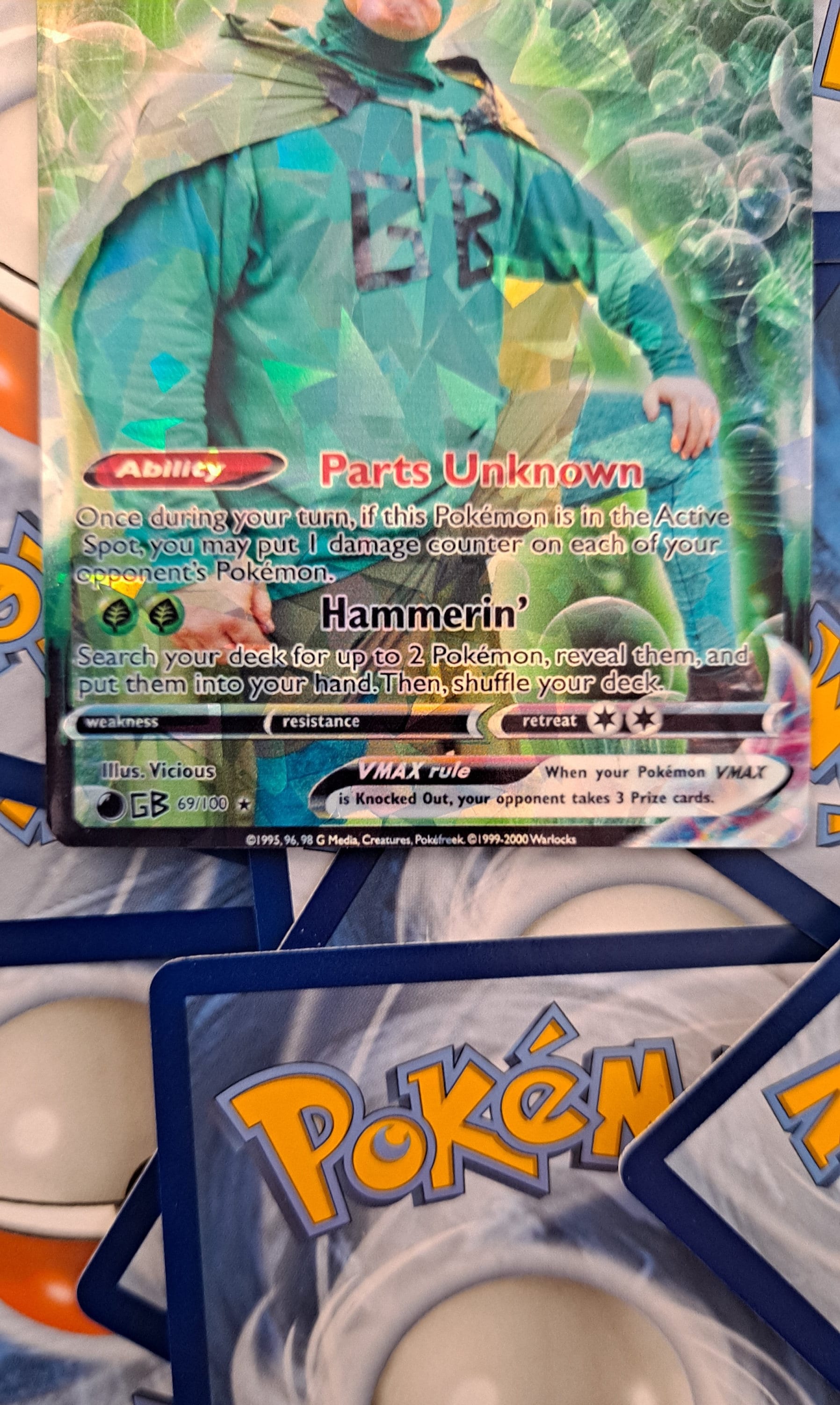 pokemon cards green bay Green Bastard Pokemon Card - TPB
