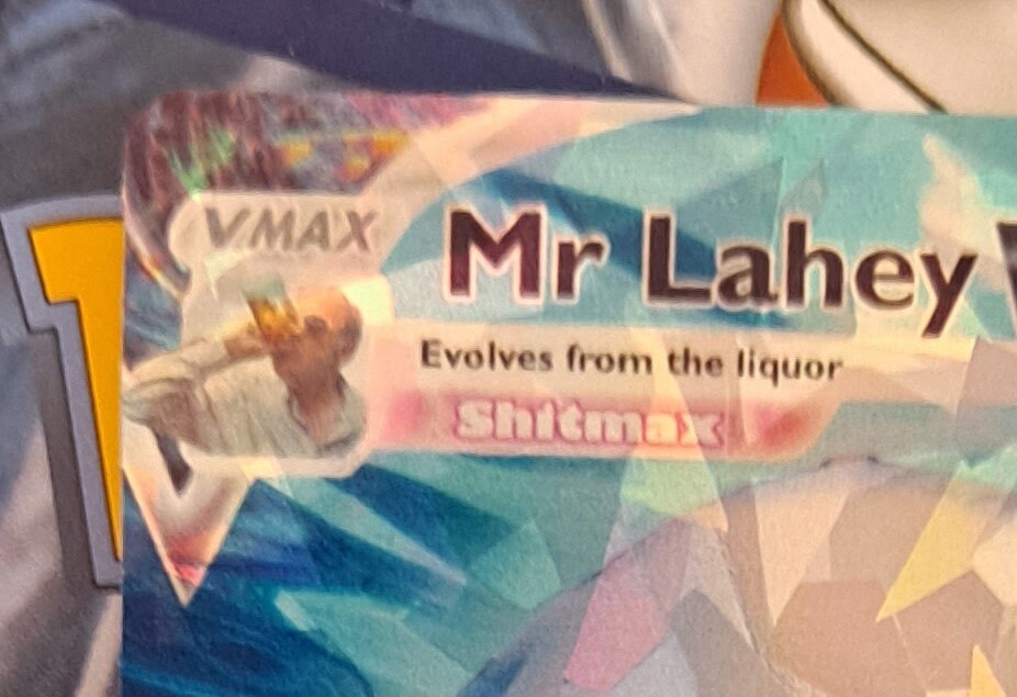 Mr Lahey Pokemon Card - TPB