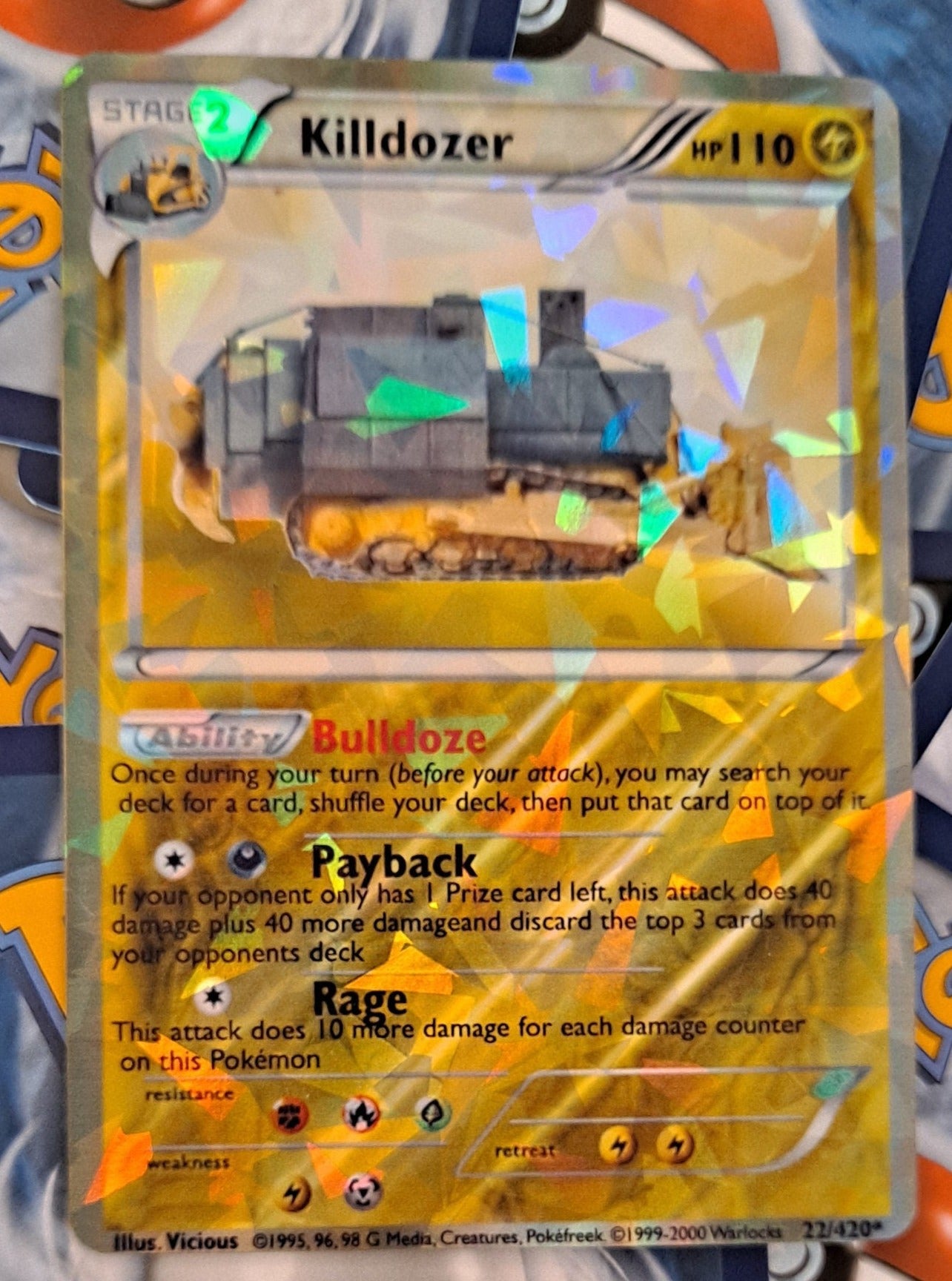 Killdozer Pokemon Card