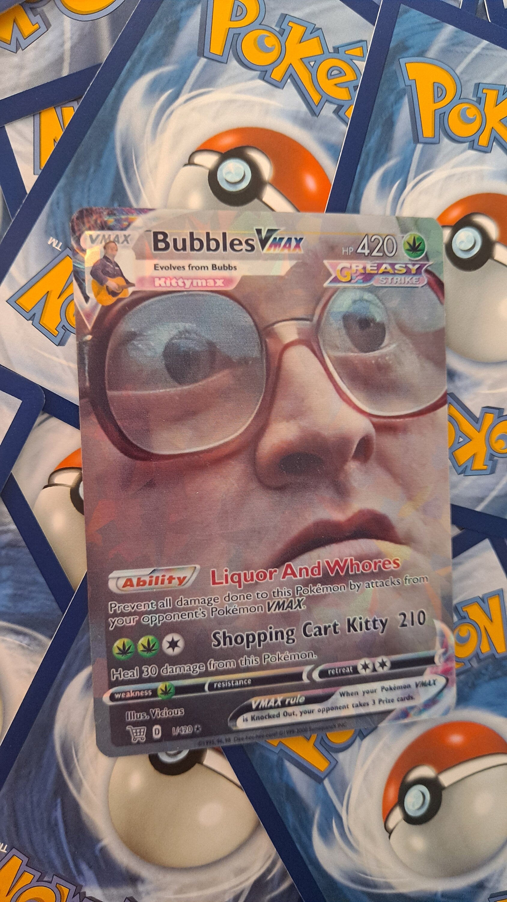 Bubbles Pokemon Card - TPB - Trailer Park Boys ViciousProxies Bubbles Pokemon Card - TPB - Trailer Park Boys ViciousProxies