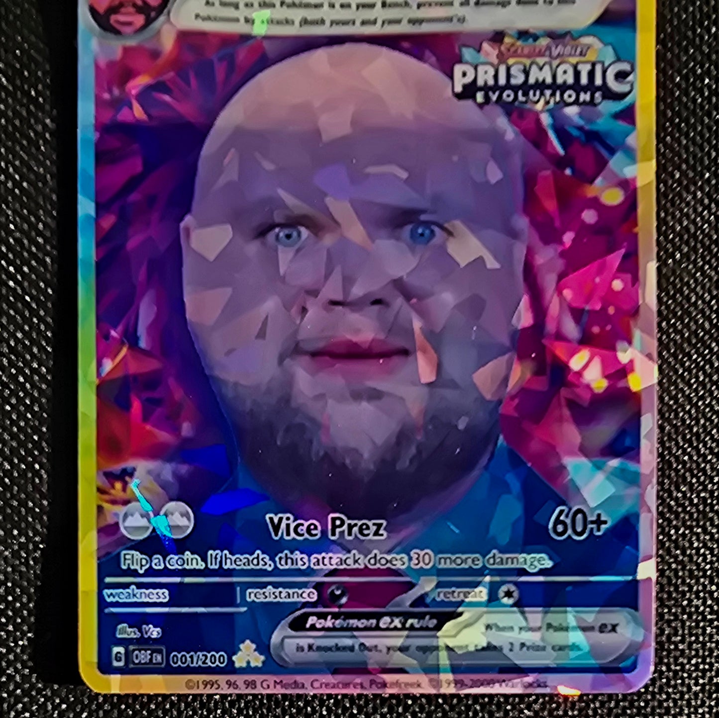 JD Vance bald meme Pokemon Card