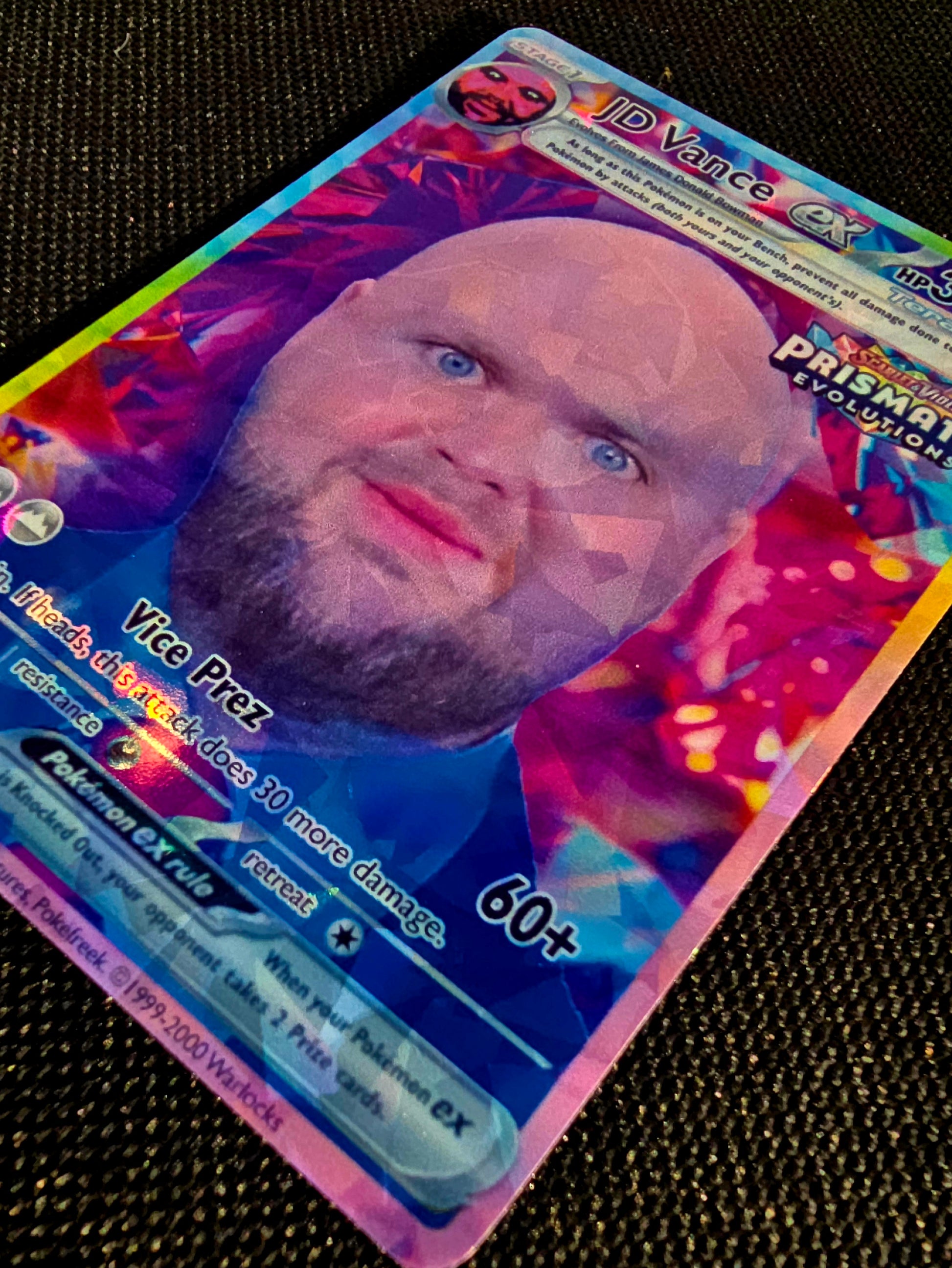 JD Vance bald meme Pokemon Card