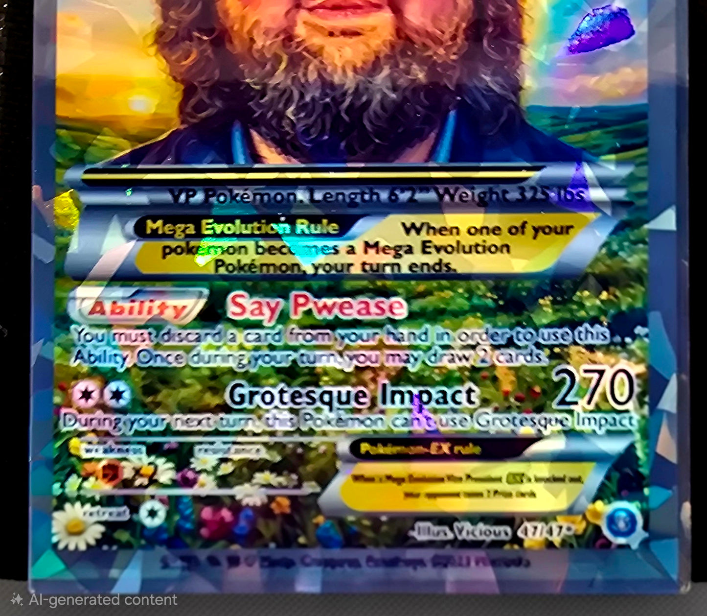 JD Vance meme Pokemon Card - say pwease meme
