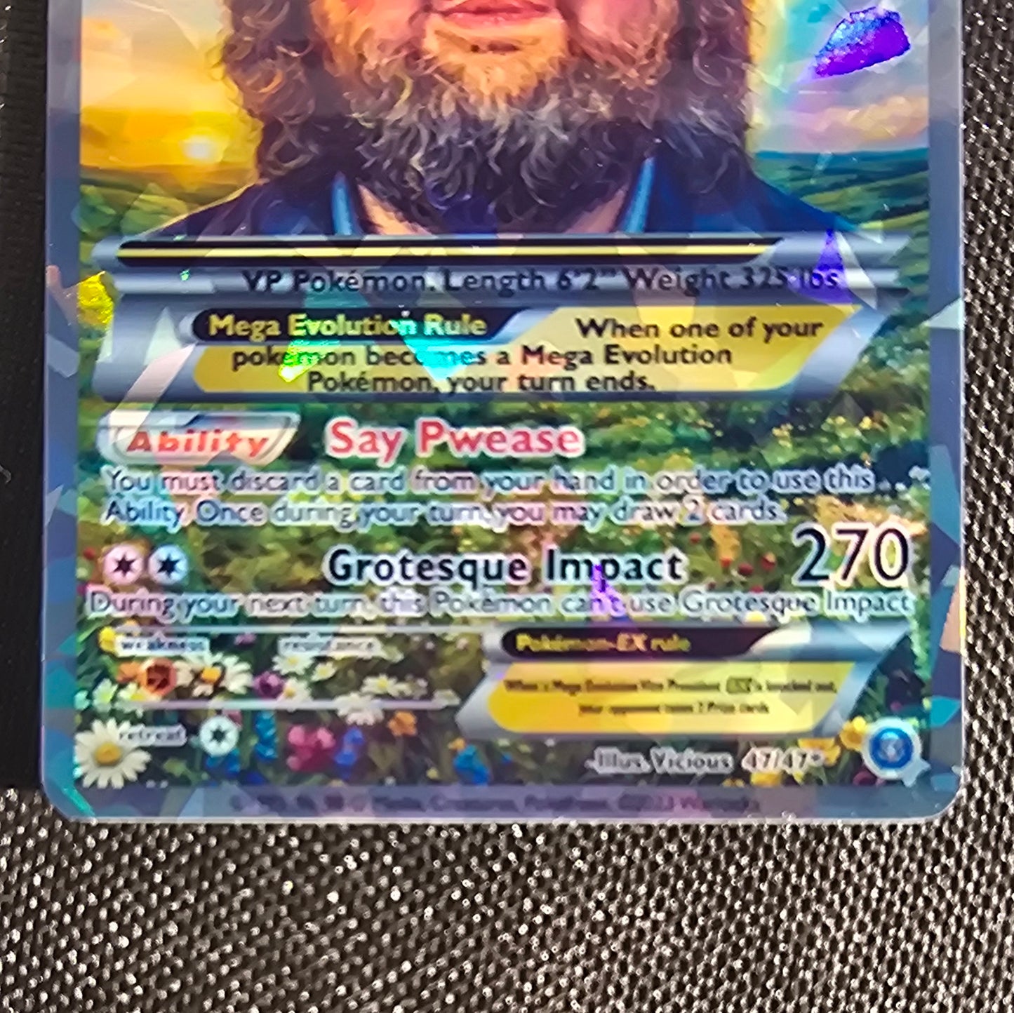 JD Vance meme Pokemon Card - say pwease meme
