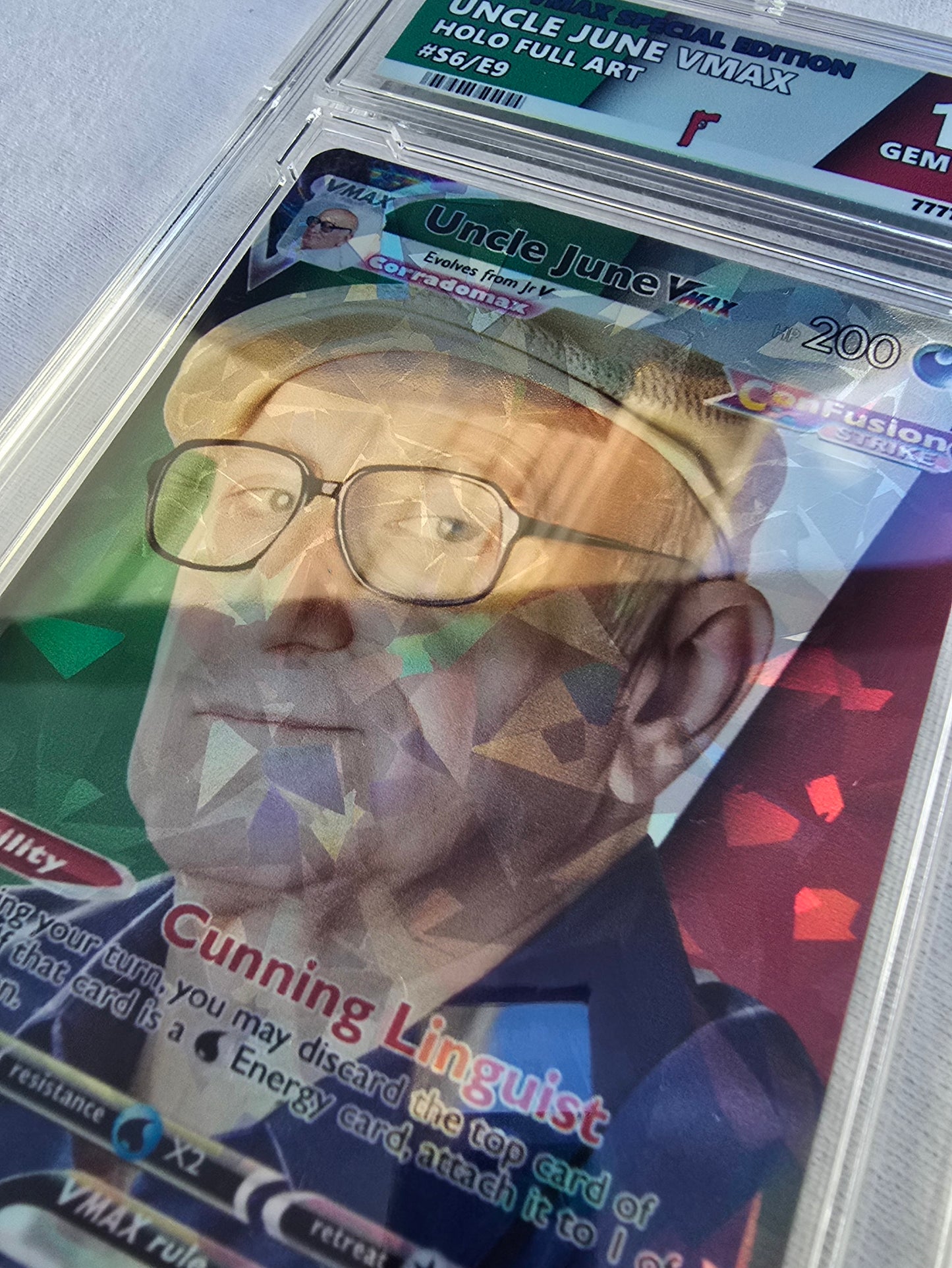 Uncle June Pokemon Card w/ Custom Slab - The Sopranos - Uncle Jr