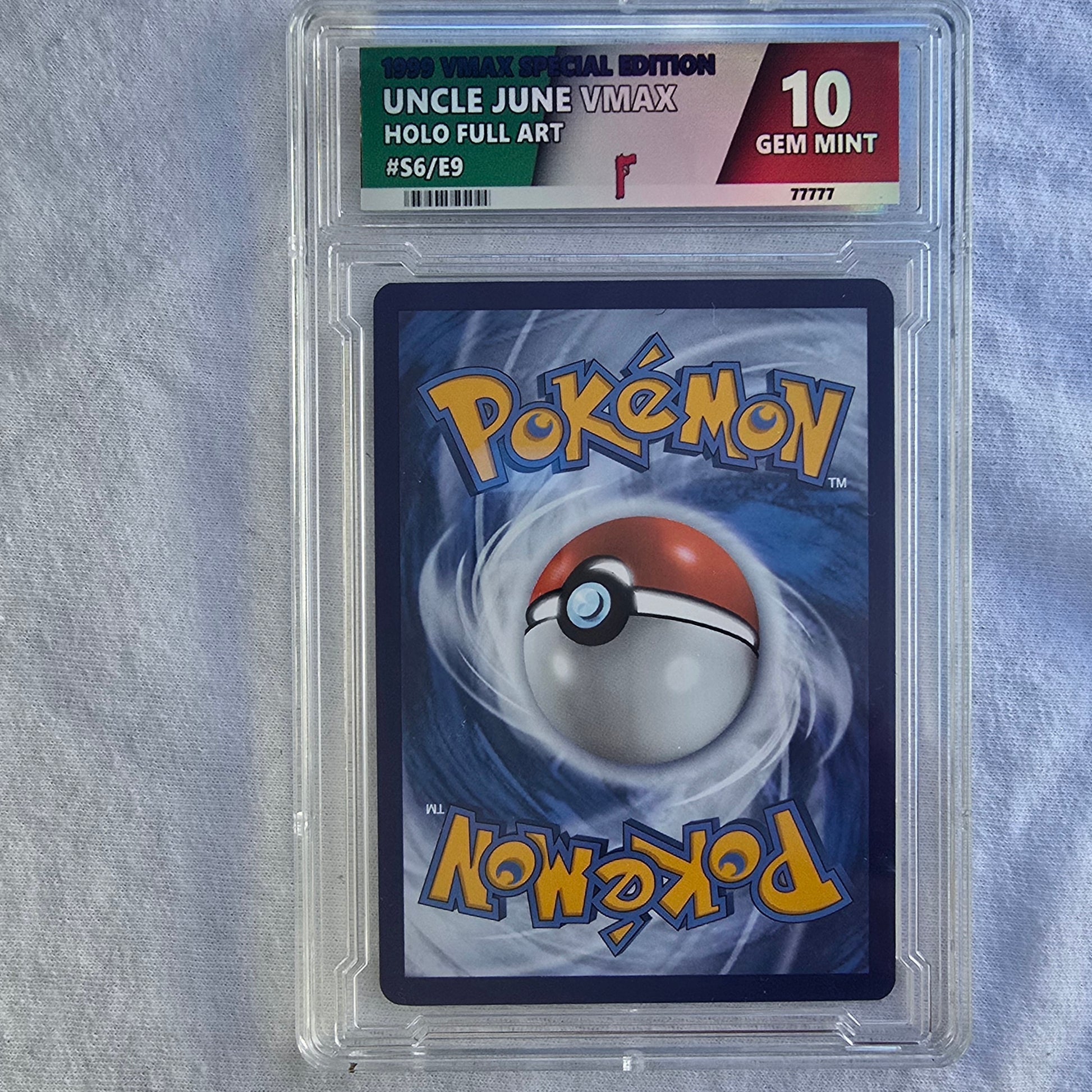 Uncle June Pokemon Card w/ Custom Slab - The Sopranos - Uncle Jr