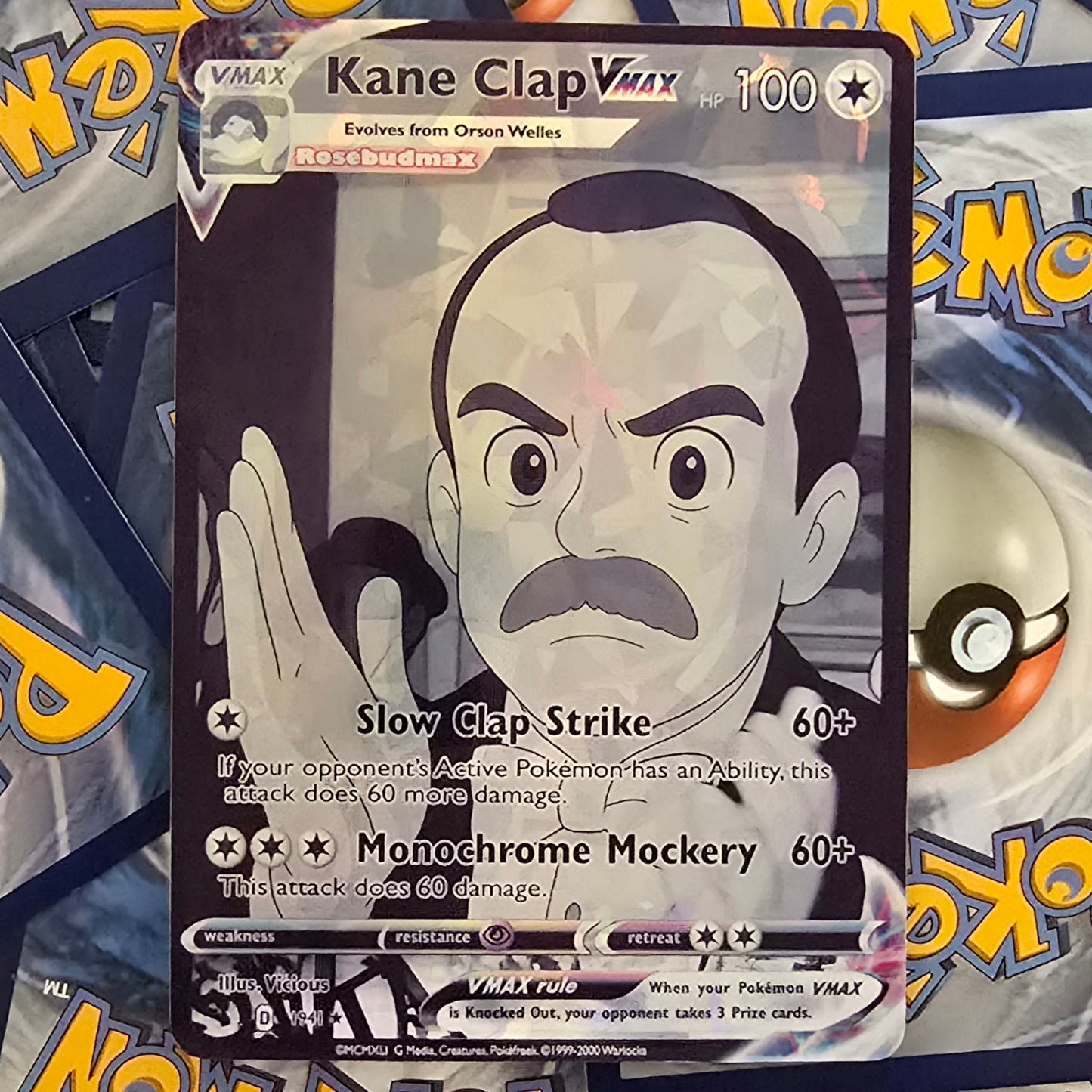 Kane Clap Pokemon Card - Meme - Orson Welles