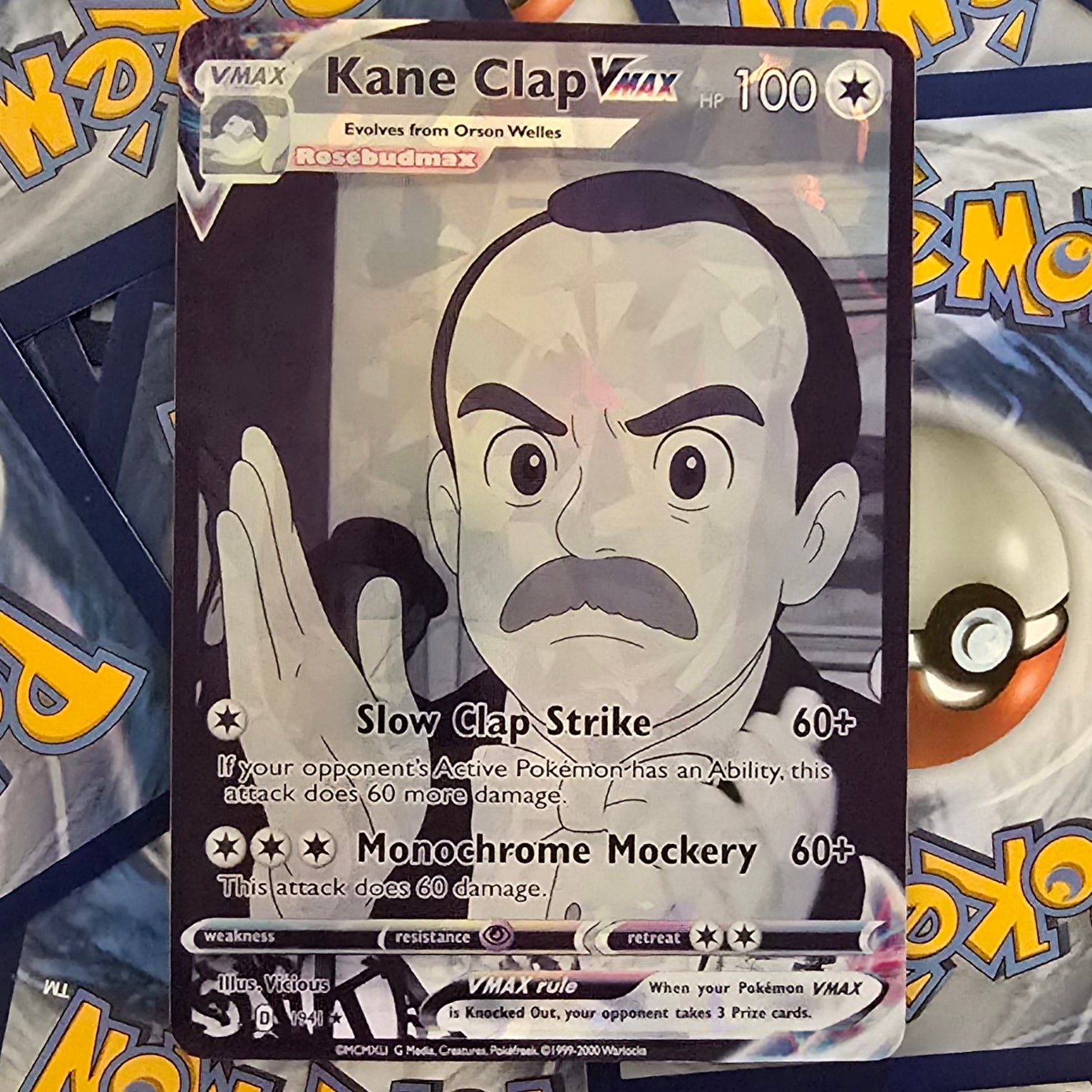 Kane Clap Pokemon Card - Meme - Orson Welles