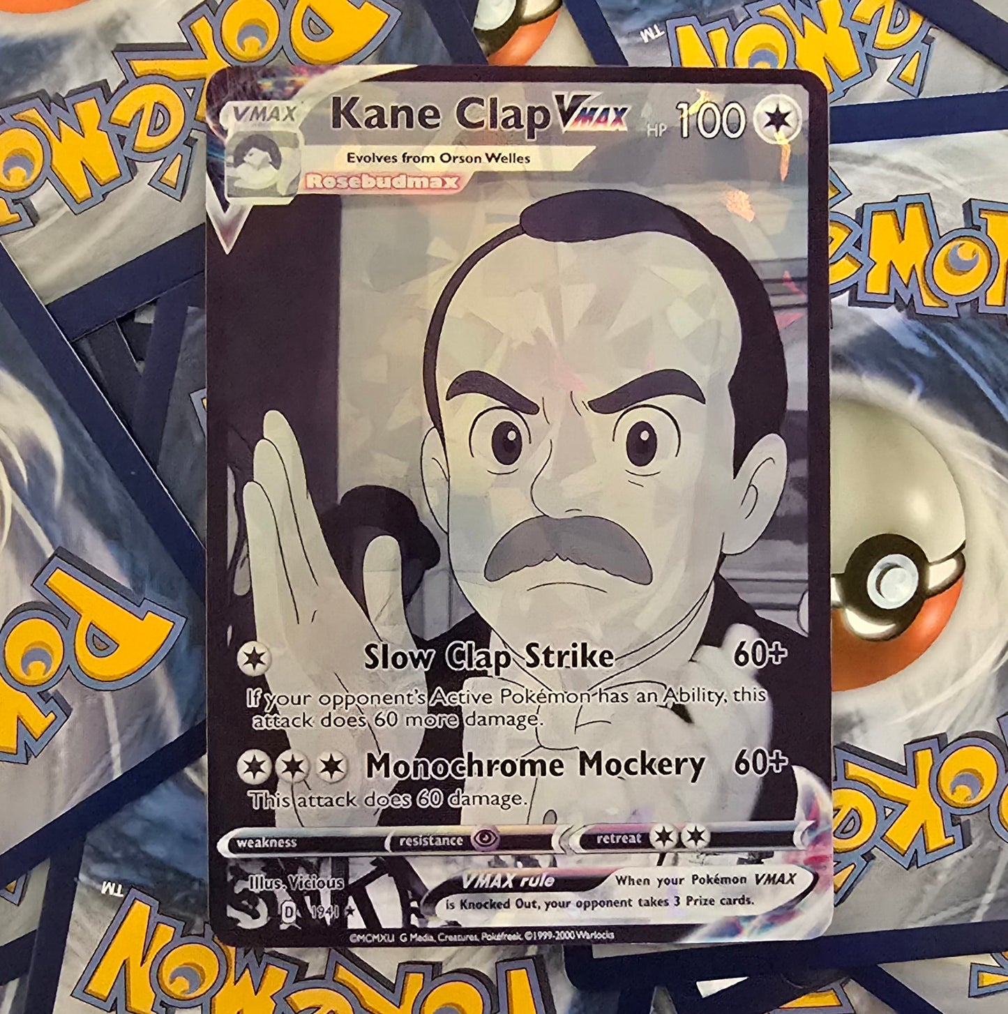 Kane Clap Pokemon Card - Meme - Orson Welles
