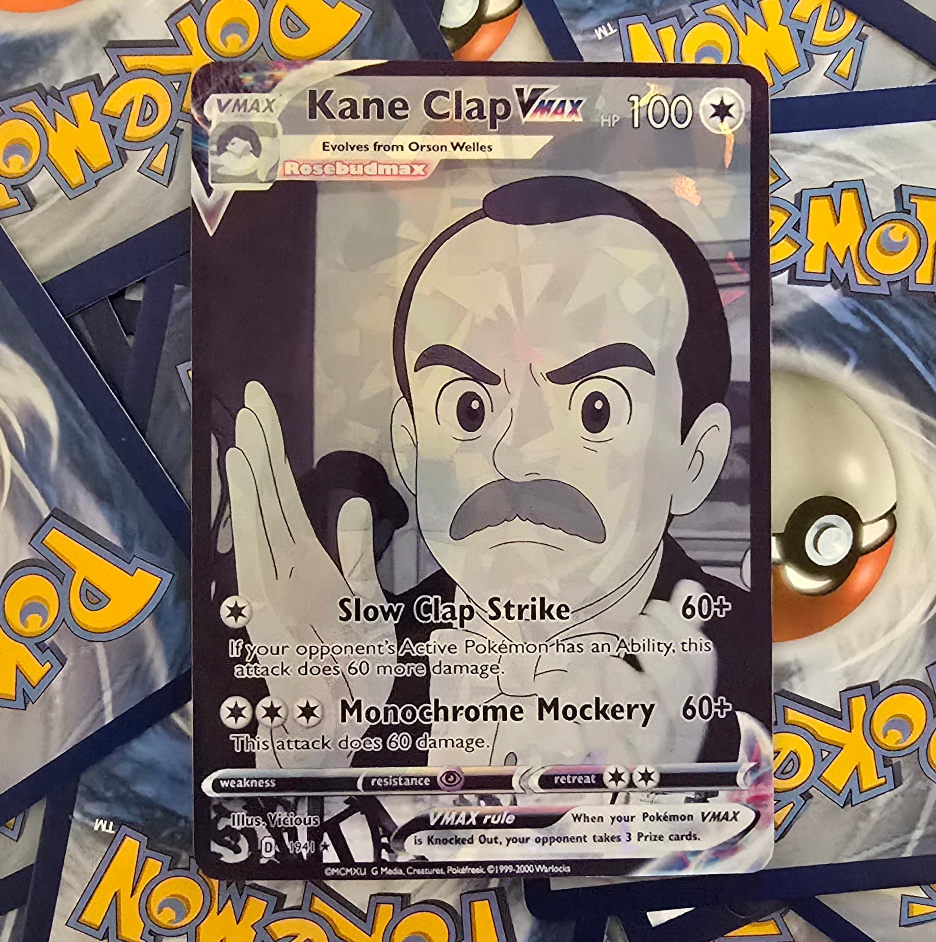 Kane Clap Pokemon Card - Meme - Orson Welles