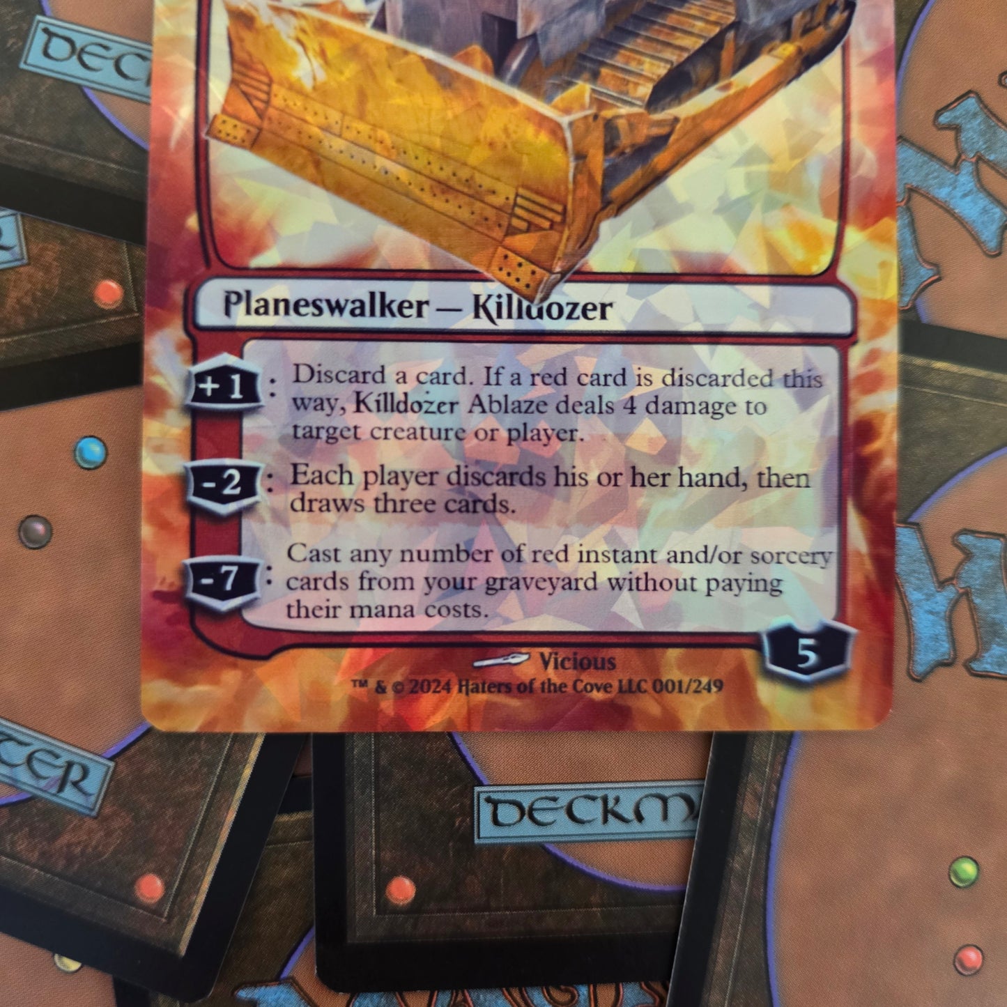 Killdozer Ablaze Magic The Gathering Card - Planeswalker - MTG