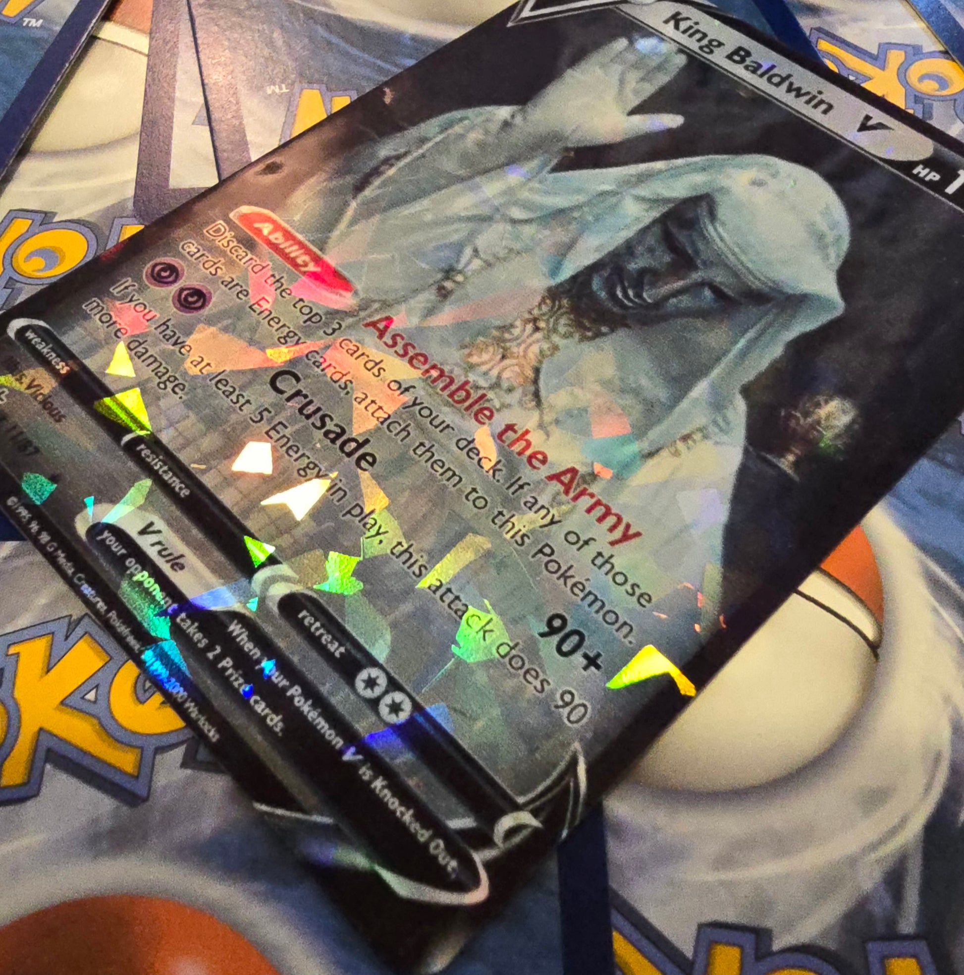 King Baldwin Pokemon Card - Kingdom Of Heaven