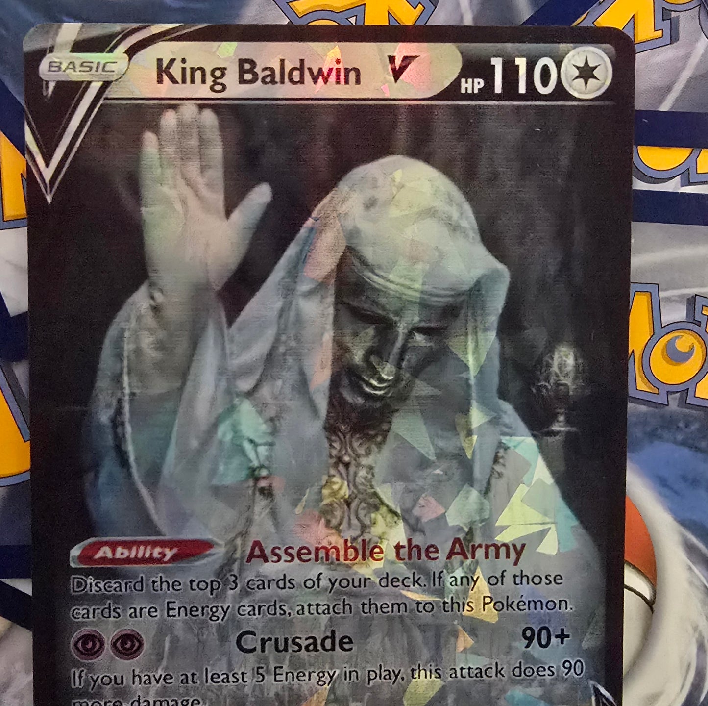 King Baldwin Pokemon Card - Kingdom Of Heaven