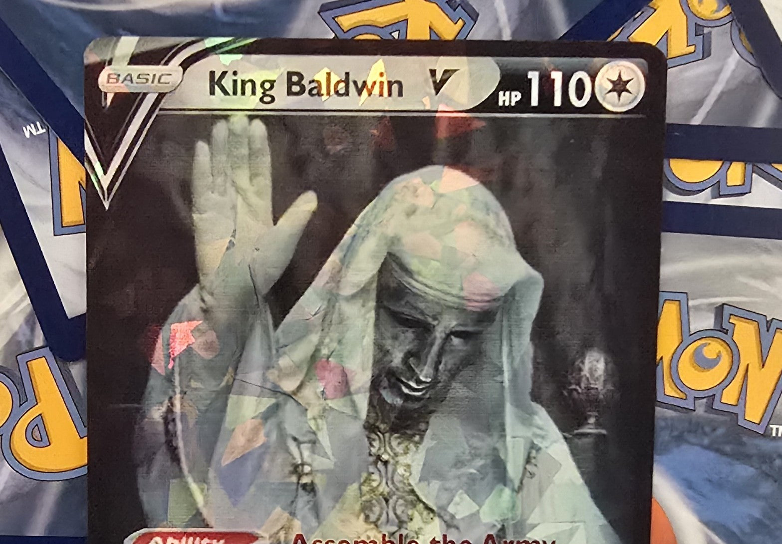 King Baldwin Pokemon Card - Kingdom Of Heaven