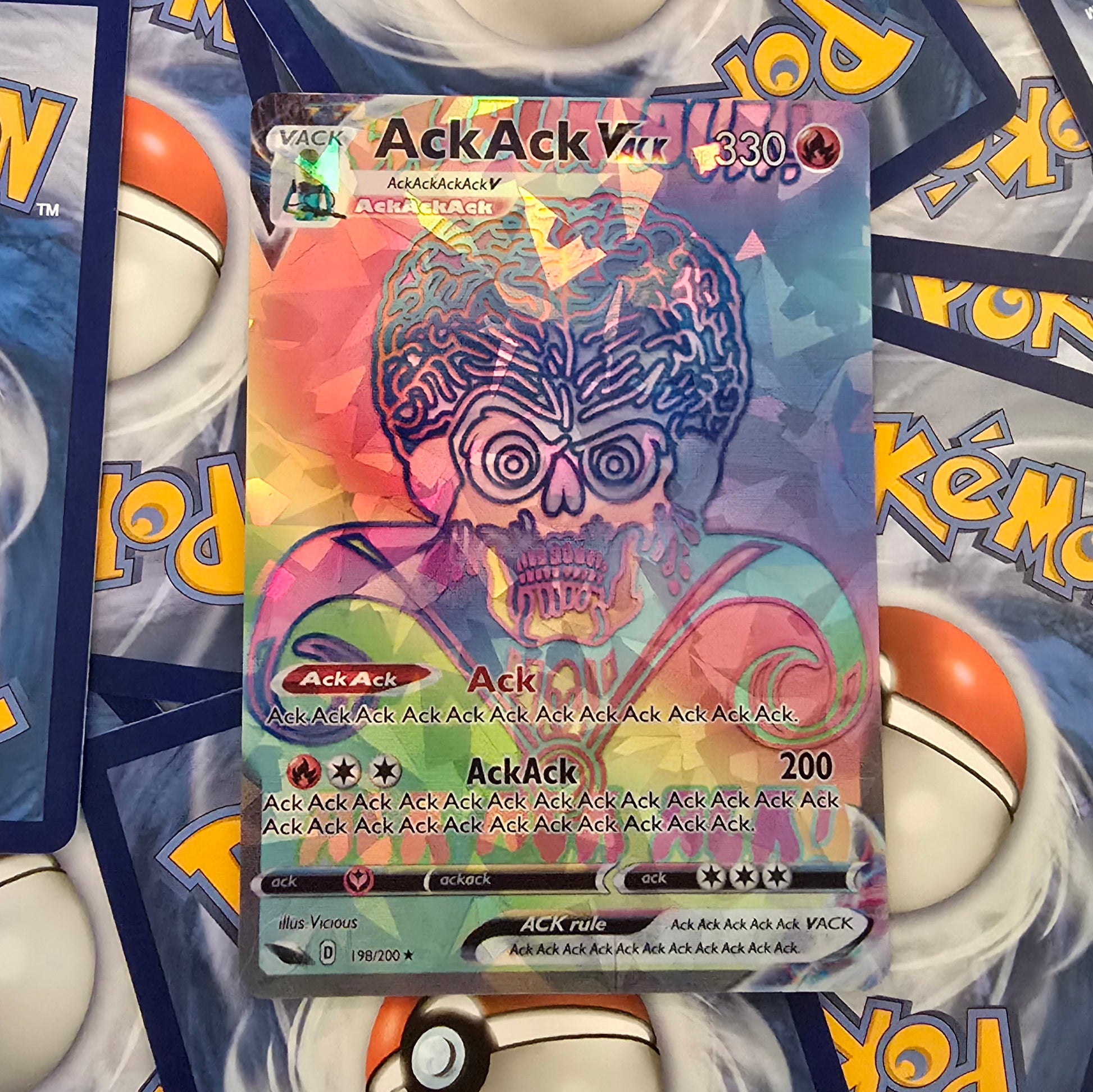 Mars Attacks Pokemon Card - ACK!!!