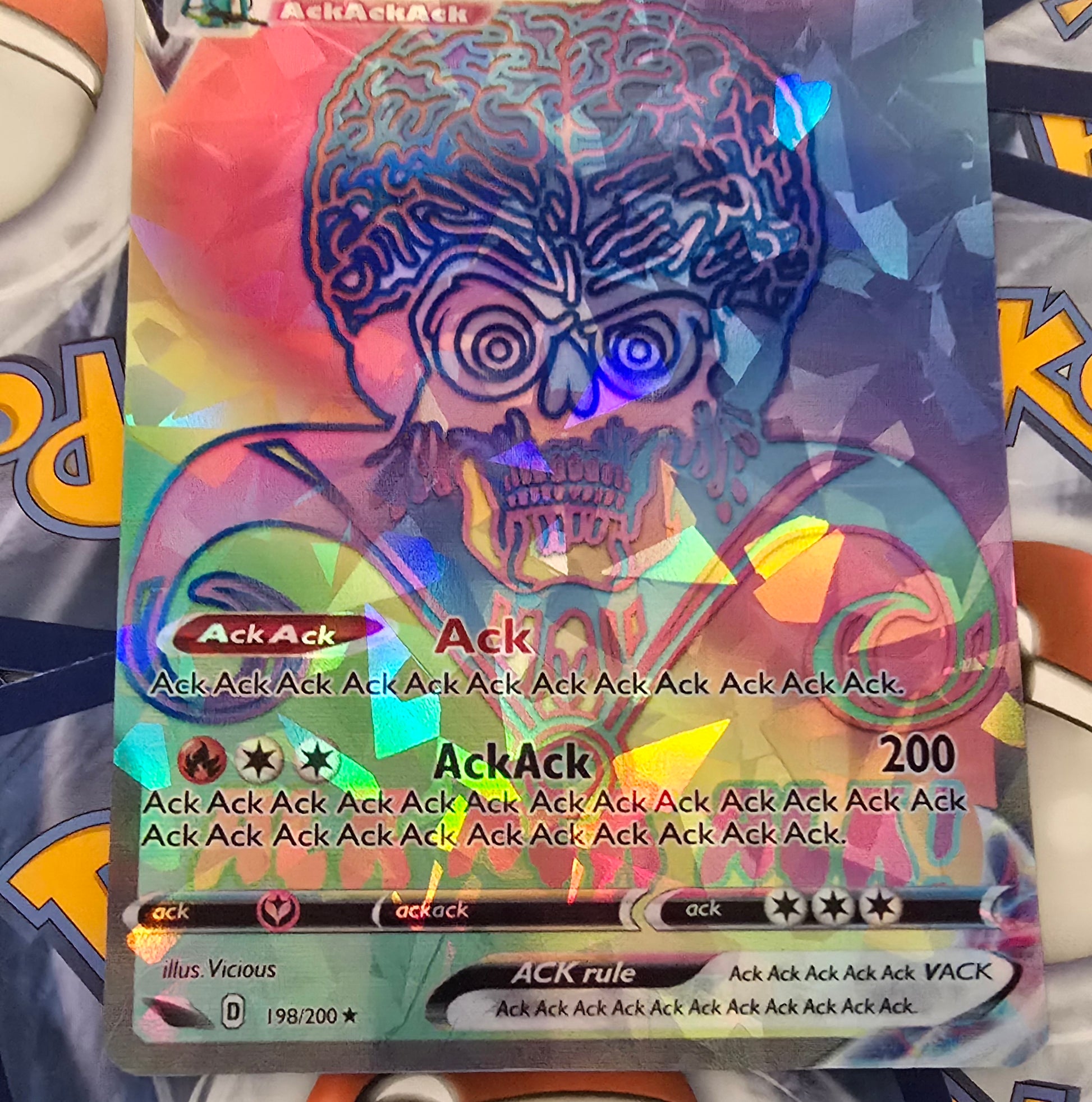 Mars Attacks Pokemon Card - ACK!!!